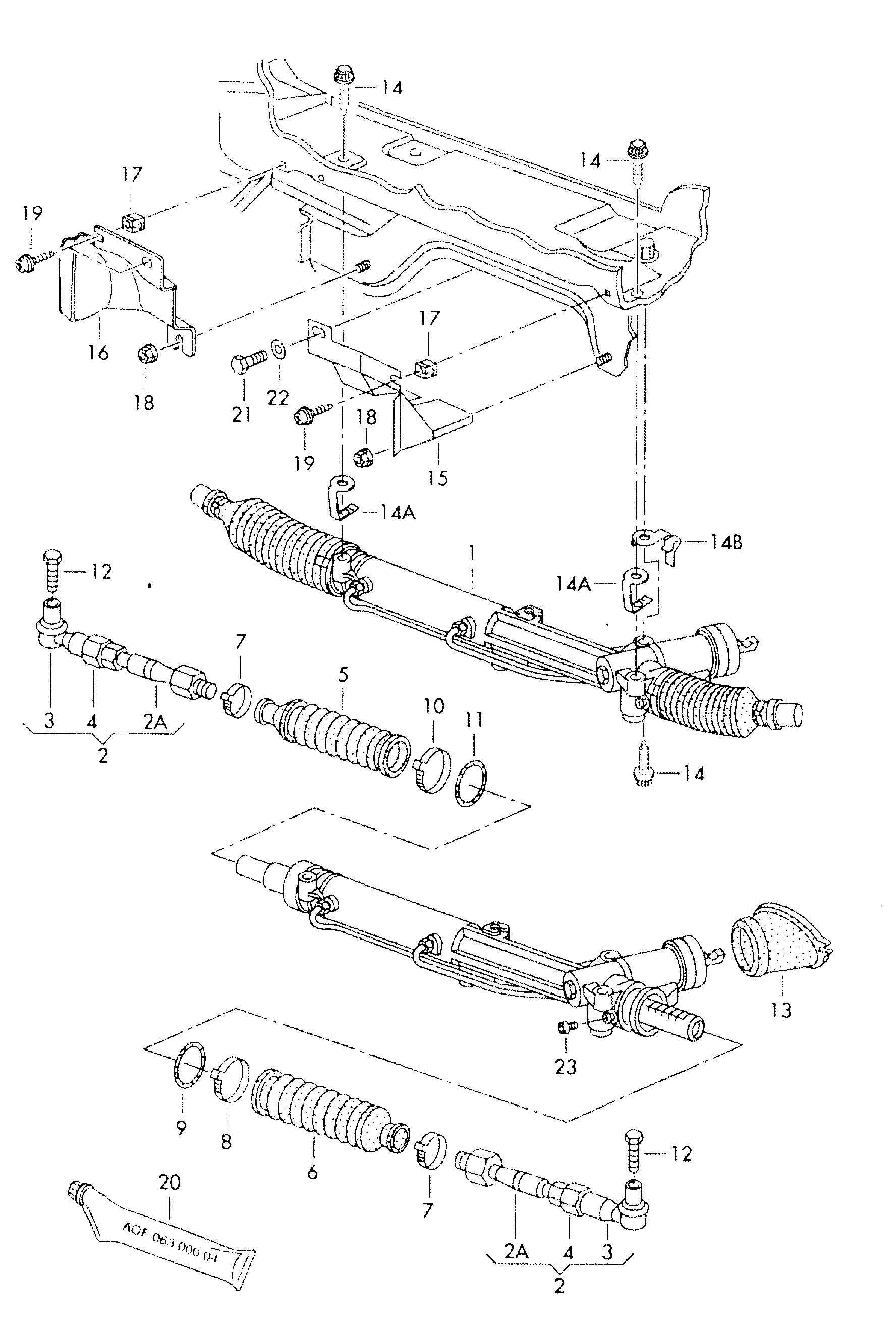 Skoda 3B1422052RX - Ohjausvaihde inparts.fi