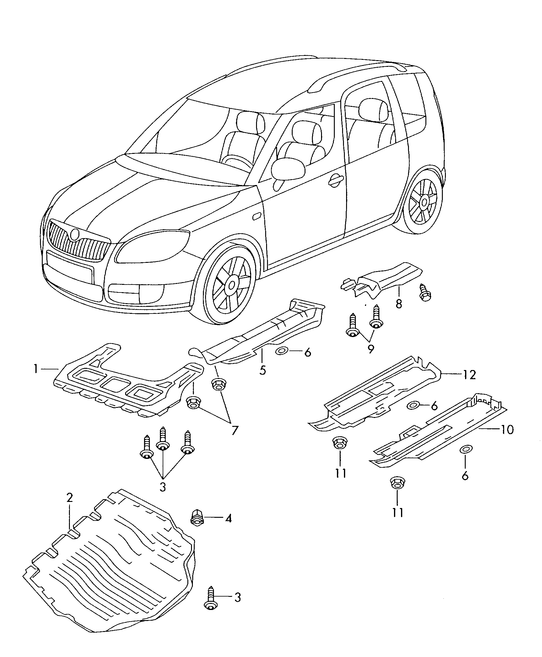 Skoda 6Q0 825 237R - Äänieriste inparts.fi