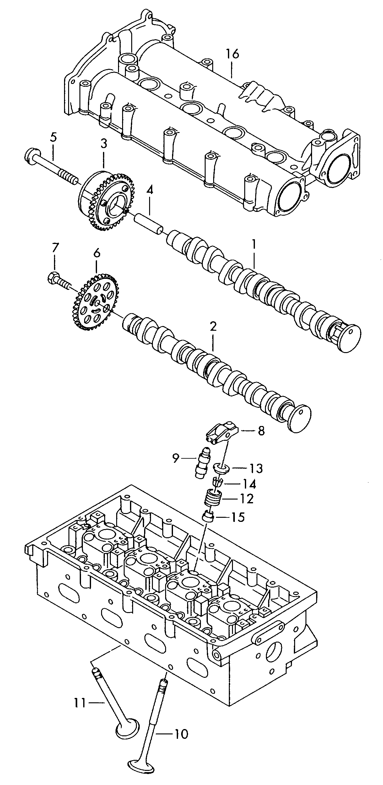 VAG 03C 109 088 E - Nokka-akselin ajoitussäädin inparts.fi