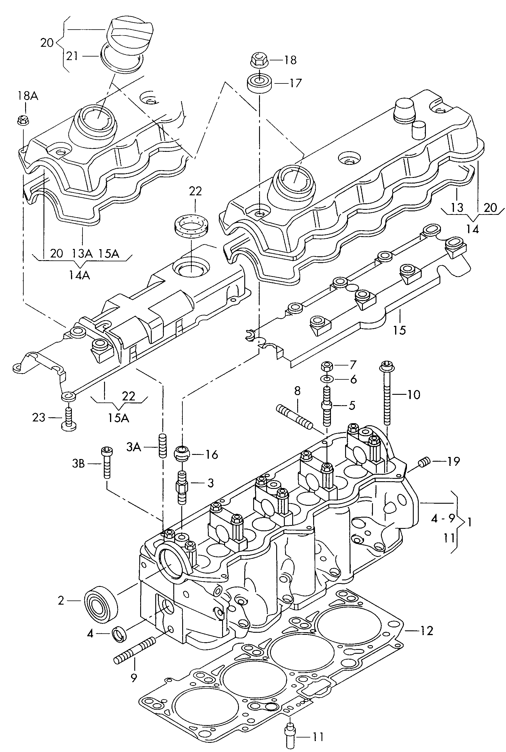 Skoda 038 103 383 G - Tiiviste, sylinterikansi inparts.fi