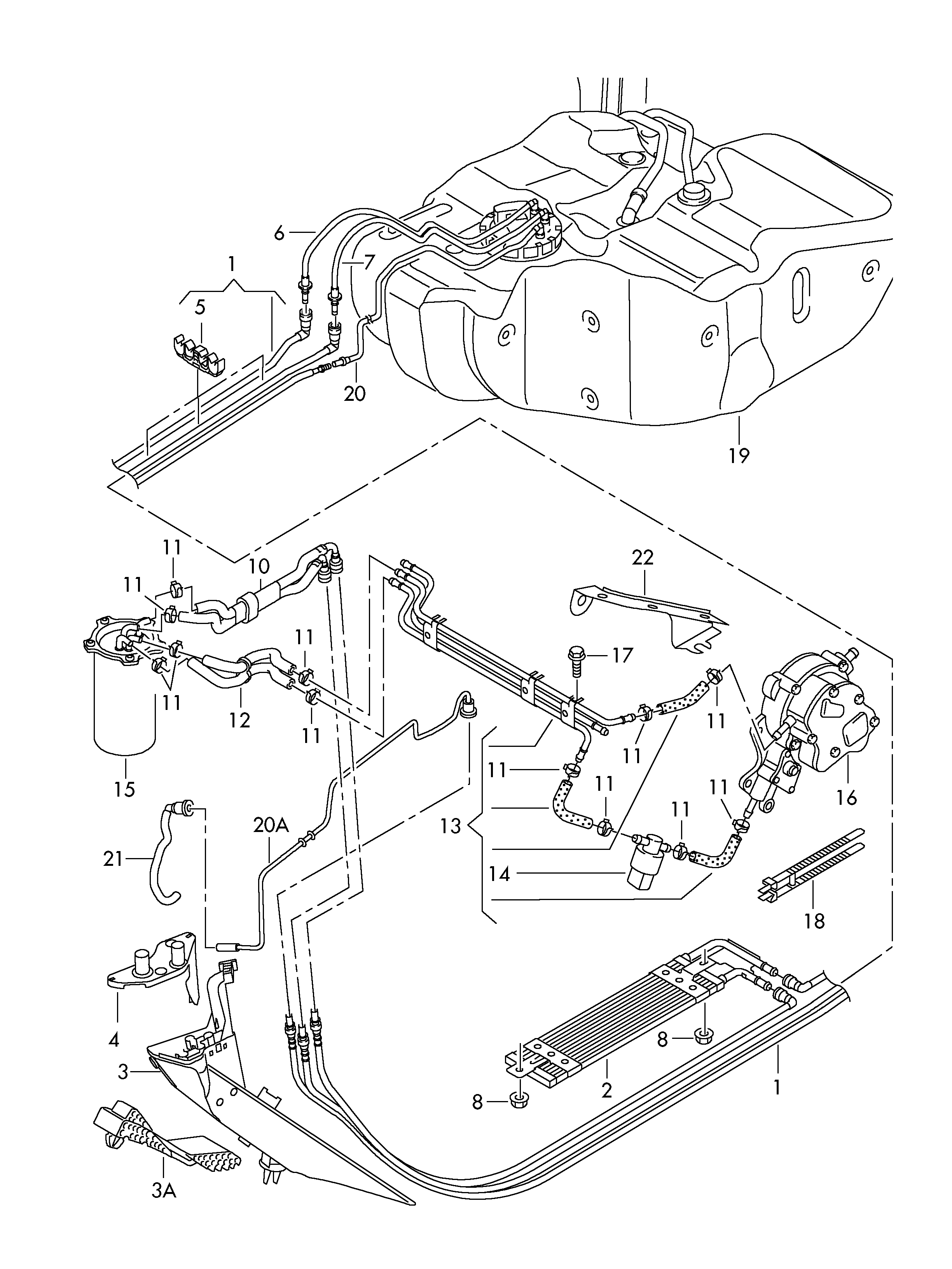 VW 1K0 203 491 D - Polttoainejäähdyttäjä inparts.fi