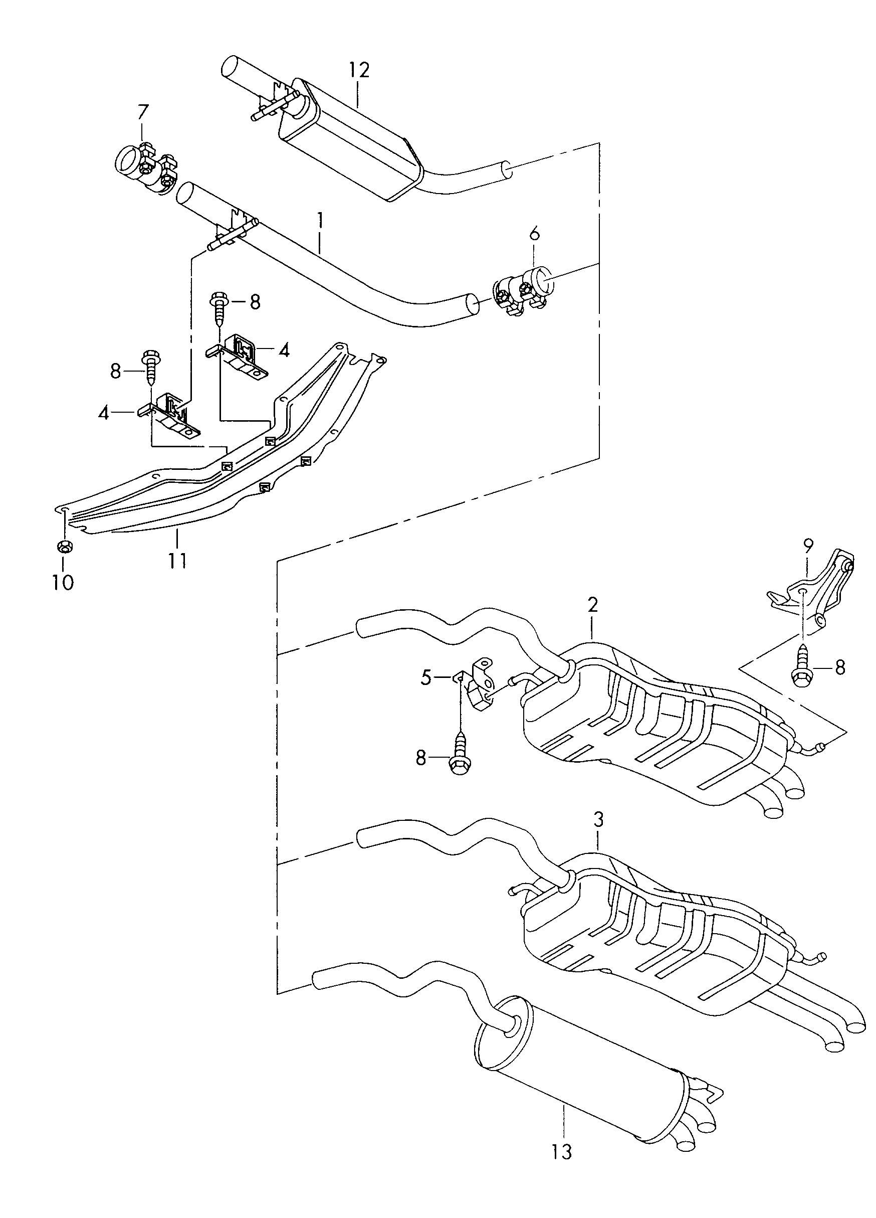 Seat 1J5.253.609 C - Takaäänenvaimentaja inparts.fi