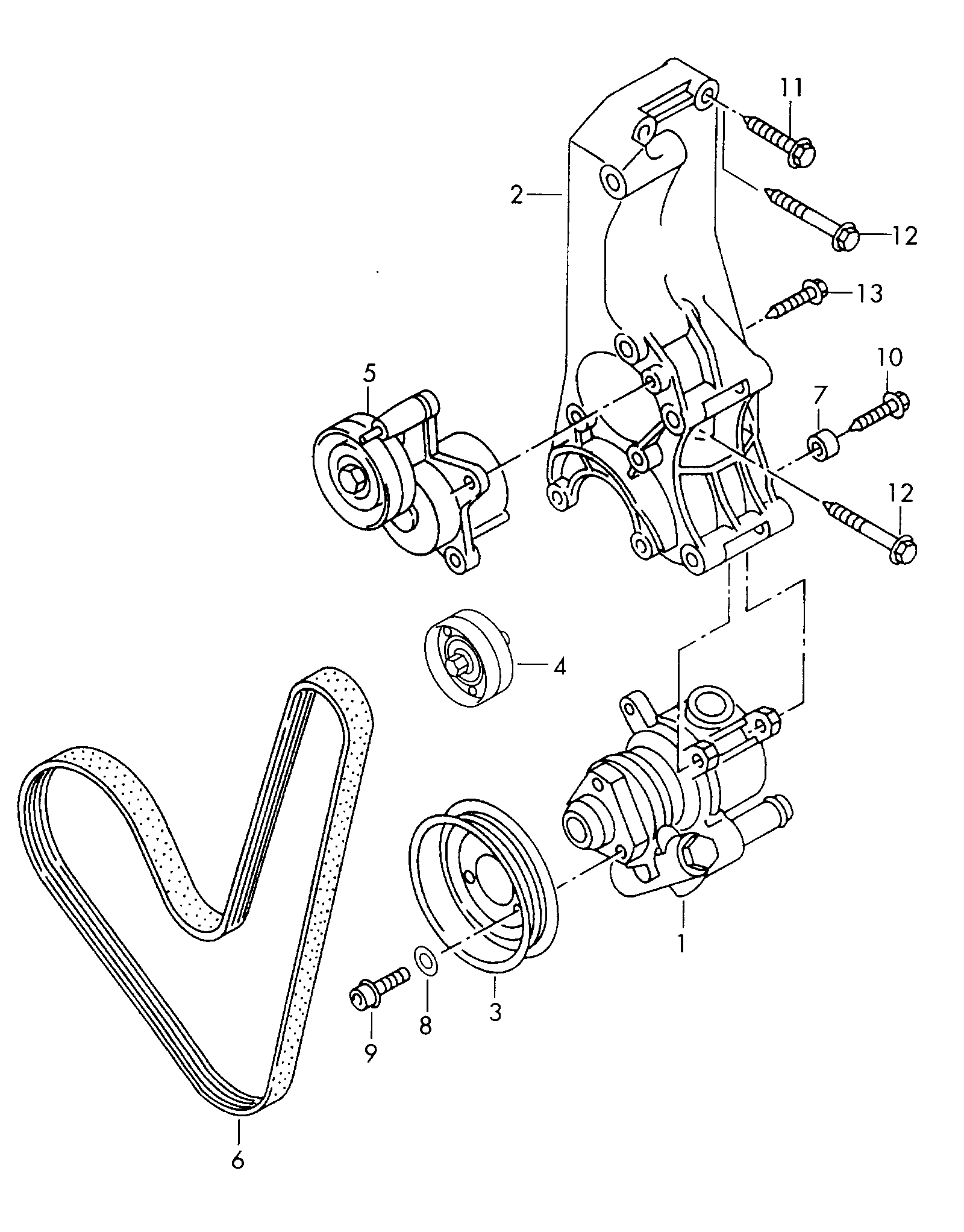 VAG 032145276 - Ohjainrulla, moniurahihna inparts.fi