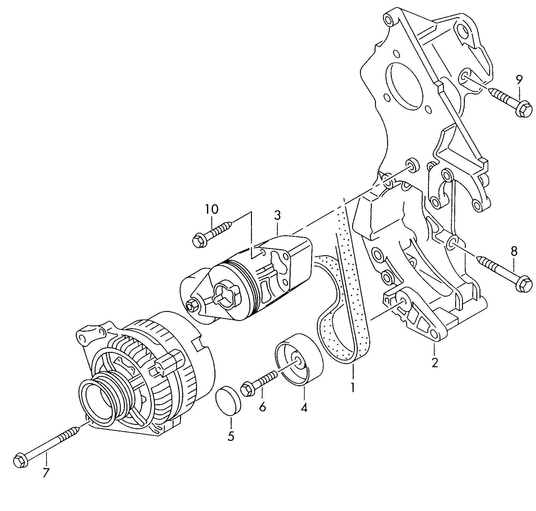 VW 038 145 276 - Moniurahihnasarja inparts.fi