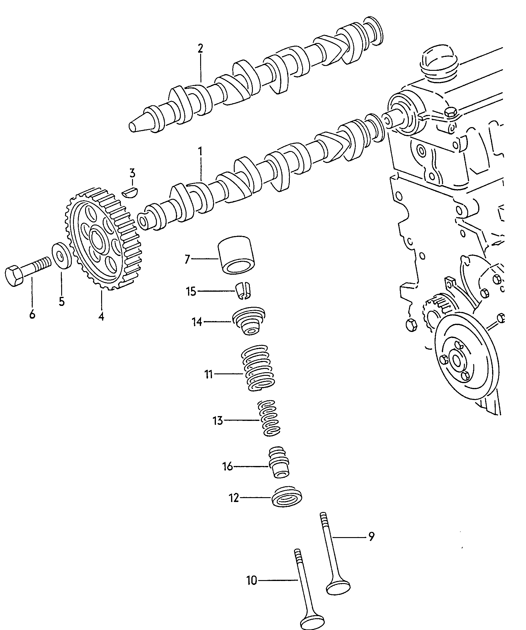 Seat 050 109 101 A - Nokka-akseli inparts.fi