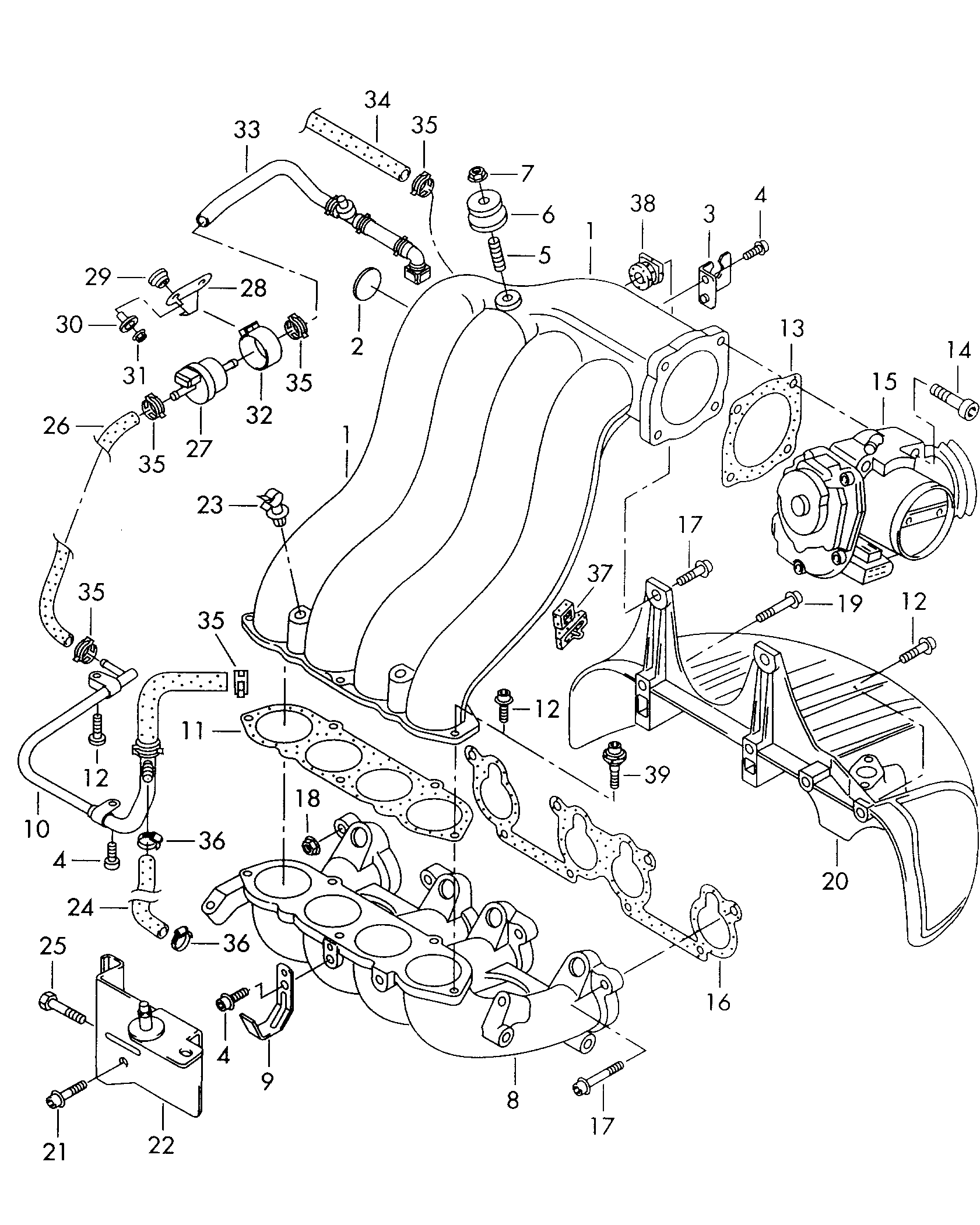 VW 06A 129 717 - Tiivistesarja, imusarja inparts.fi