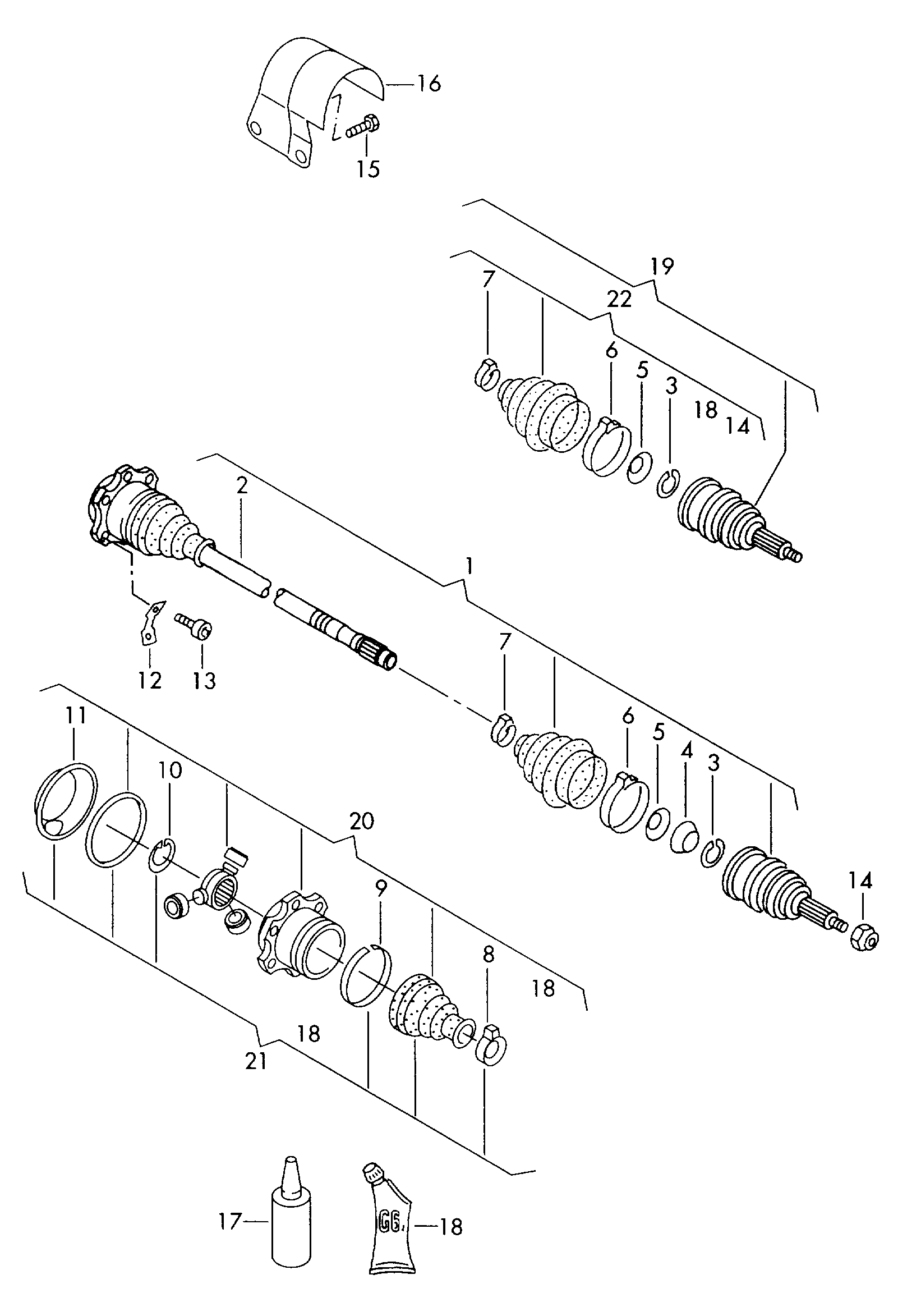 Seat 357 498 099 E - Nivelsarja, vetoakseli inparts.fi