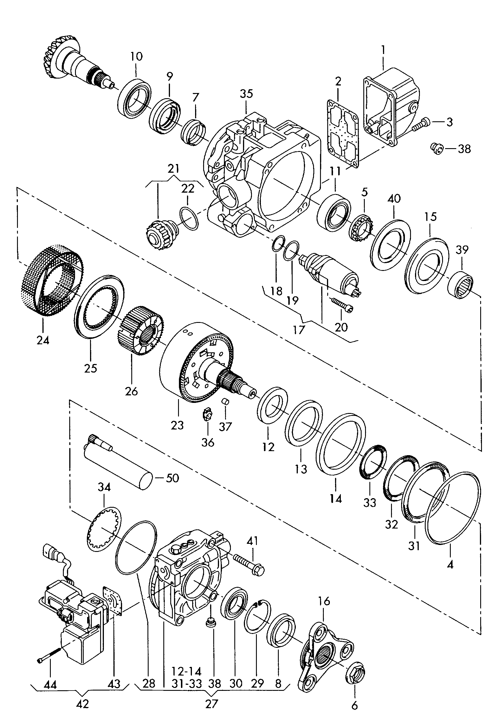 VAG 02D 525 558 A - Hydraulisuodatin, nelivedon lamellikytkin inparts.fi