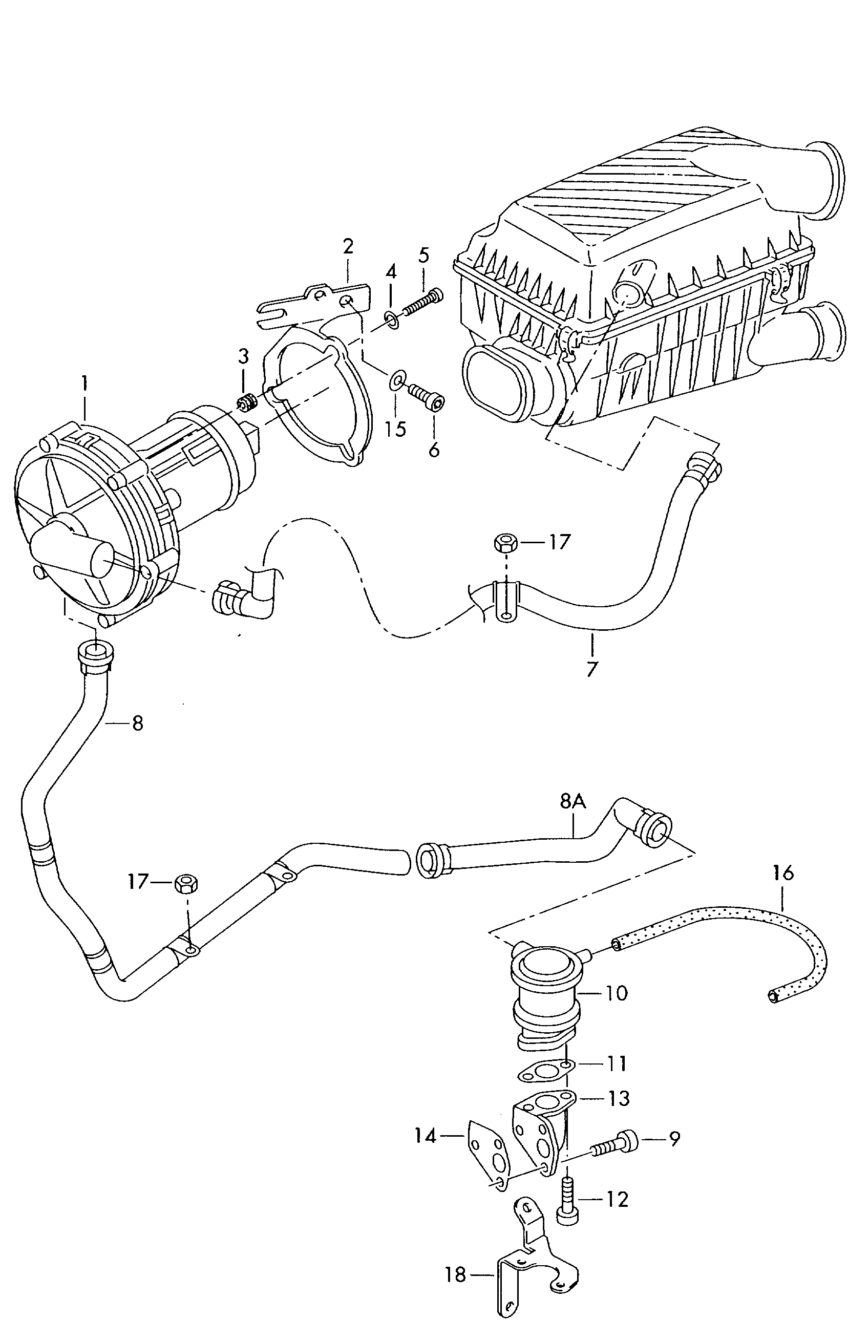 VW 06A 131 102 H - Venttiili, toisioilma pumppujärjestelmä inparts.fi