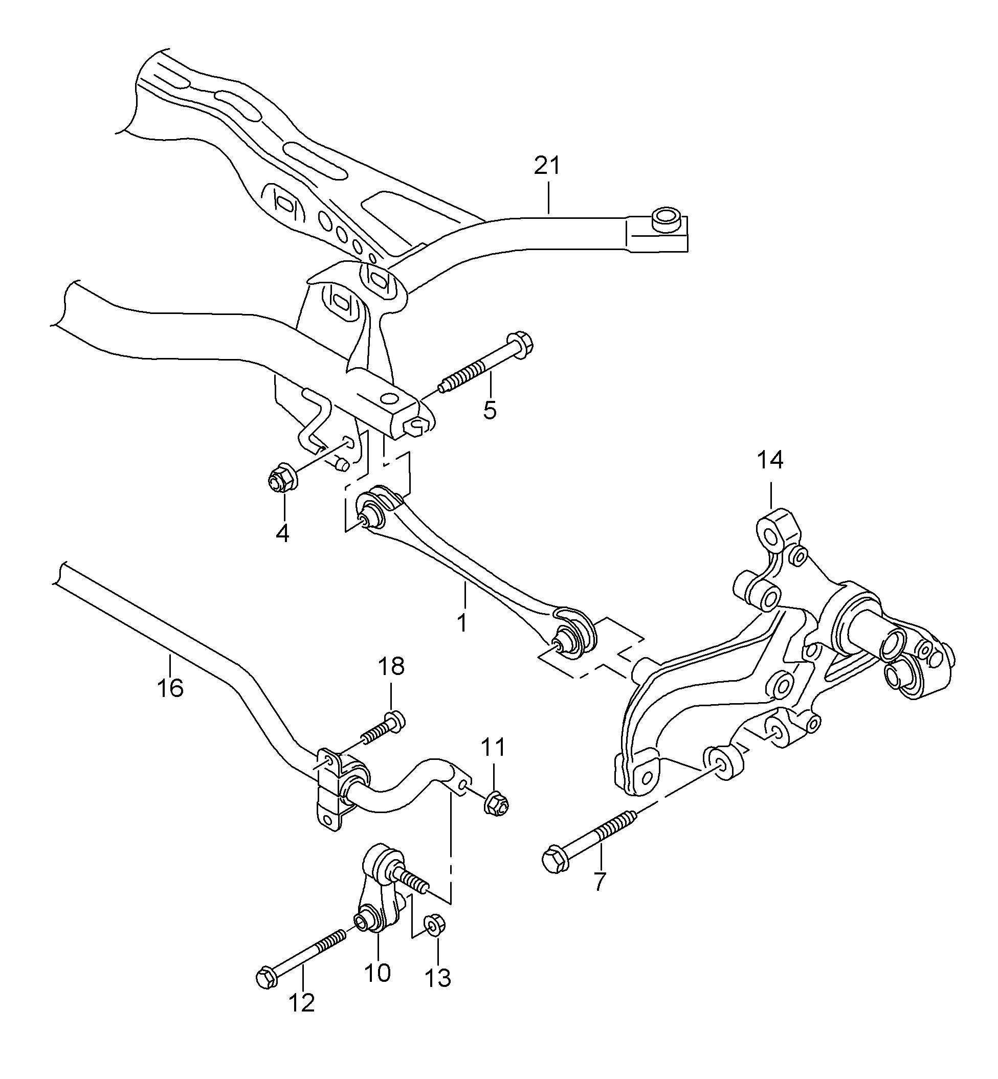 VAG 5Q0 505 465 A - Tanko, kallistuksenvaimennin inparts.fi