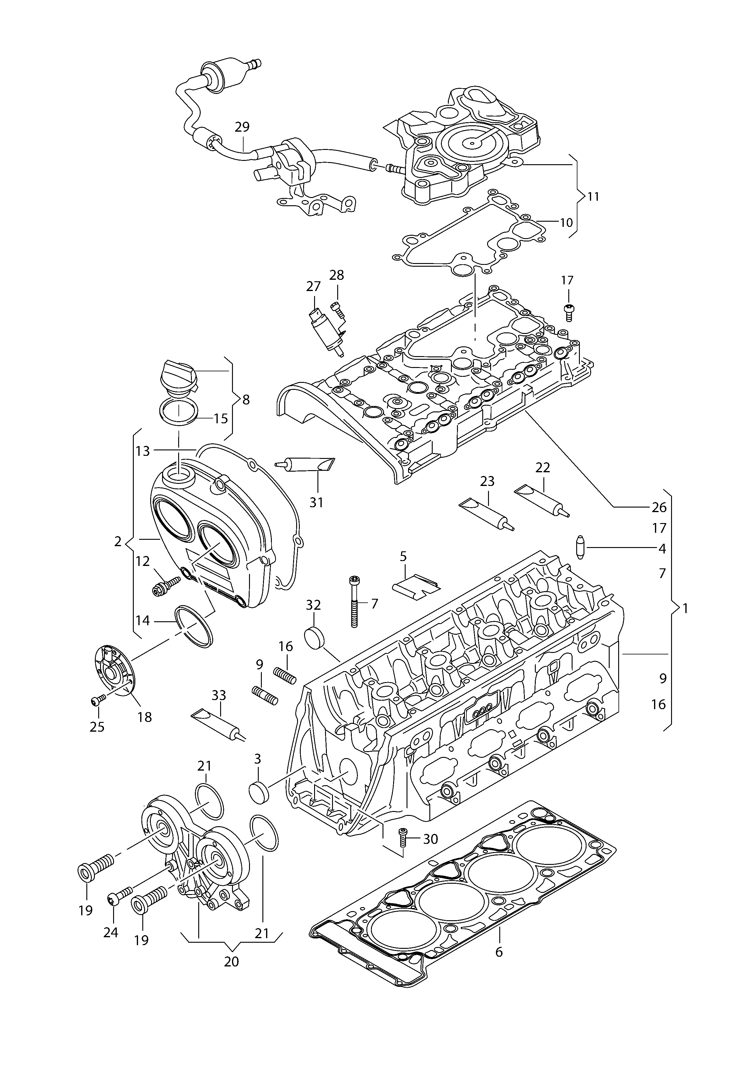 Seat 06K103583 - Tiiviste, jakopäänkotelon kansi inparts.fi