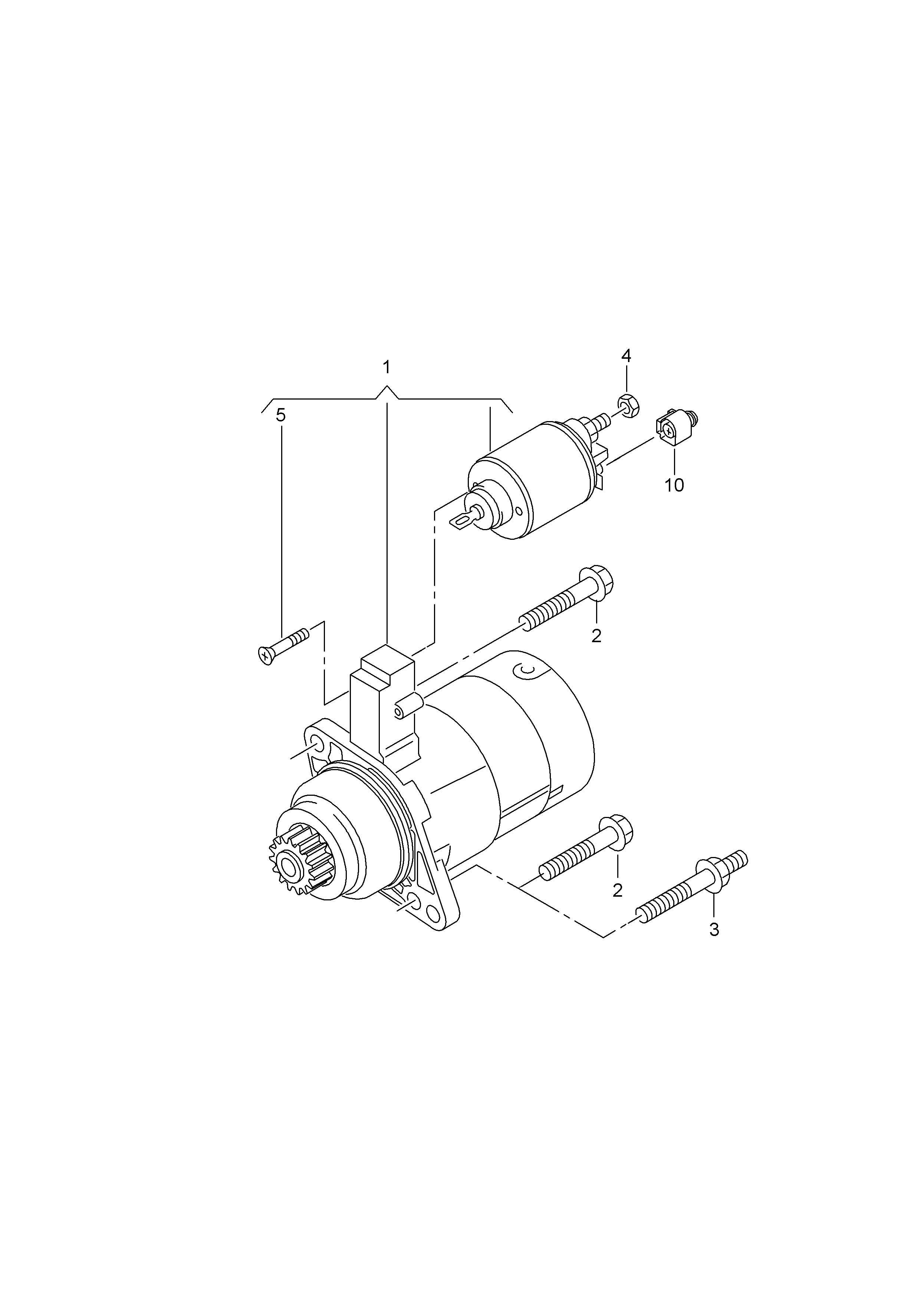 Seat 02Z 911 024 F - Käynnistinmoottori inparts.fi