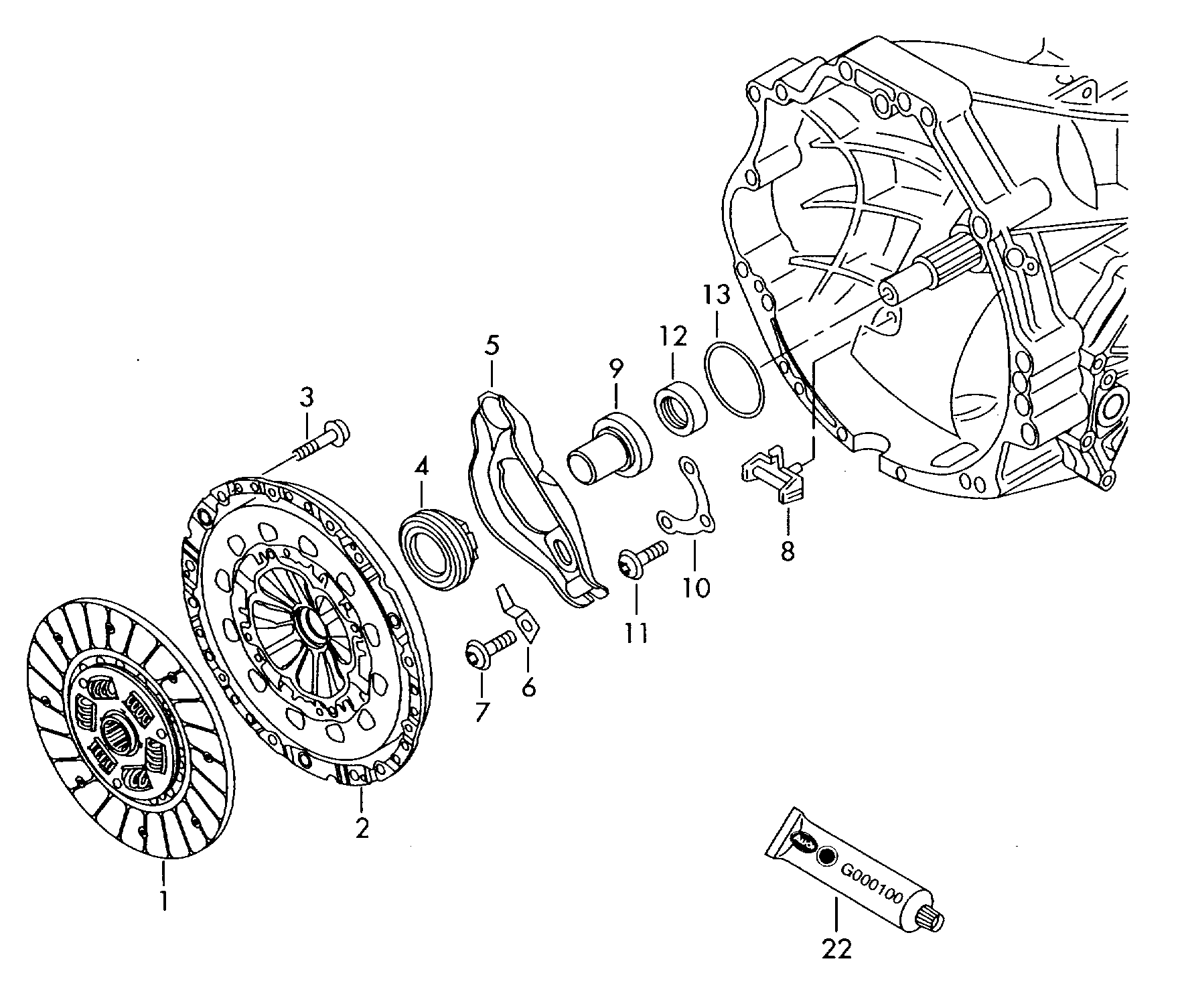 Skoda 01E 141 165 D - Kytkinpaketti inparts.fi