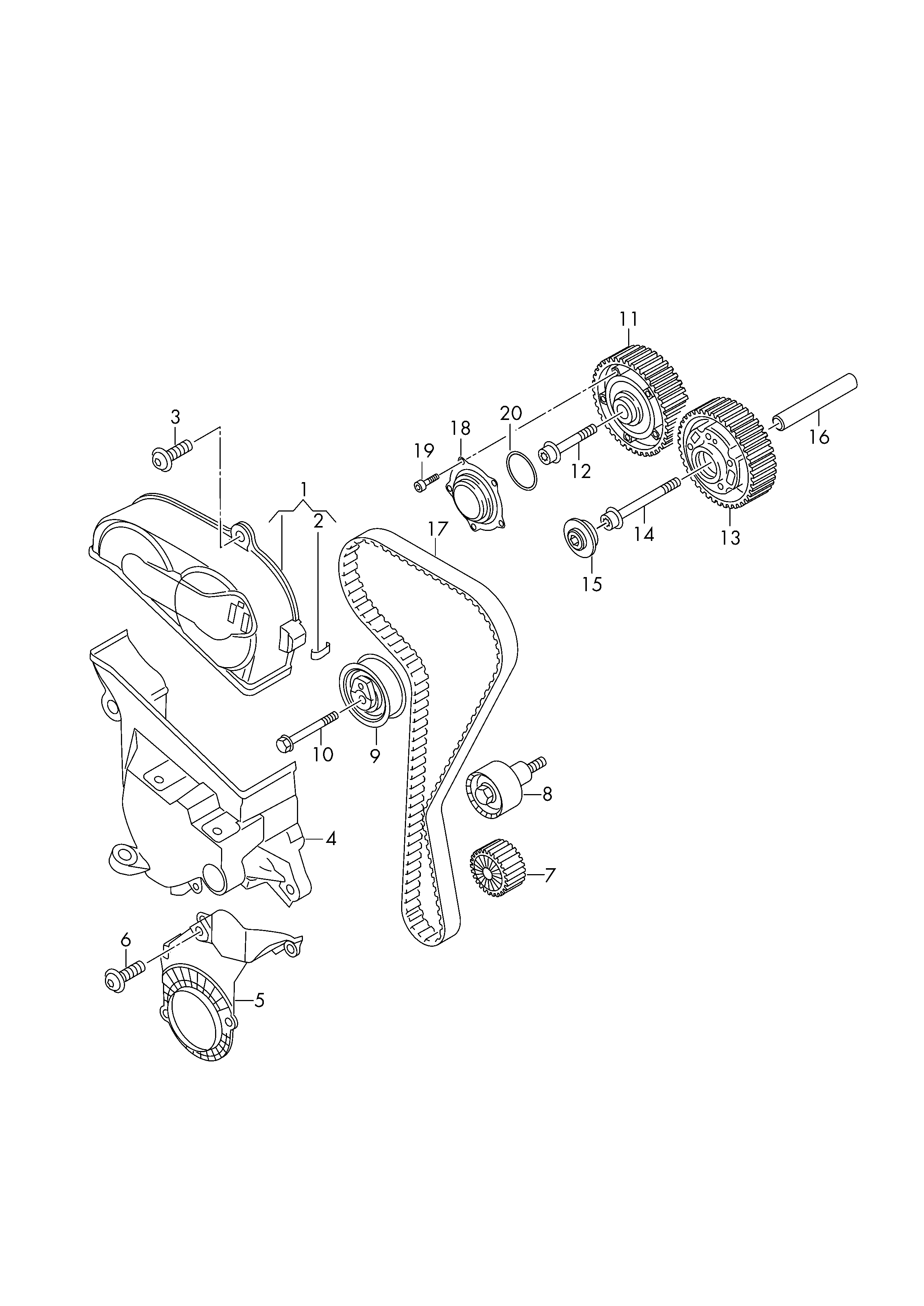 Seat 04E 109 088 AD - Nokka-akselin ajoitussäädin inparts.fi