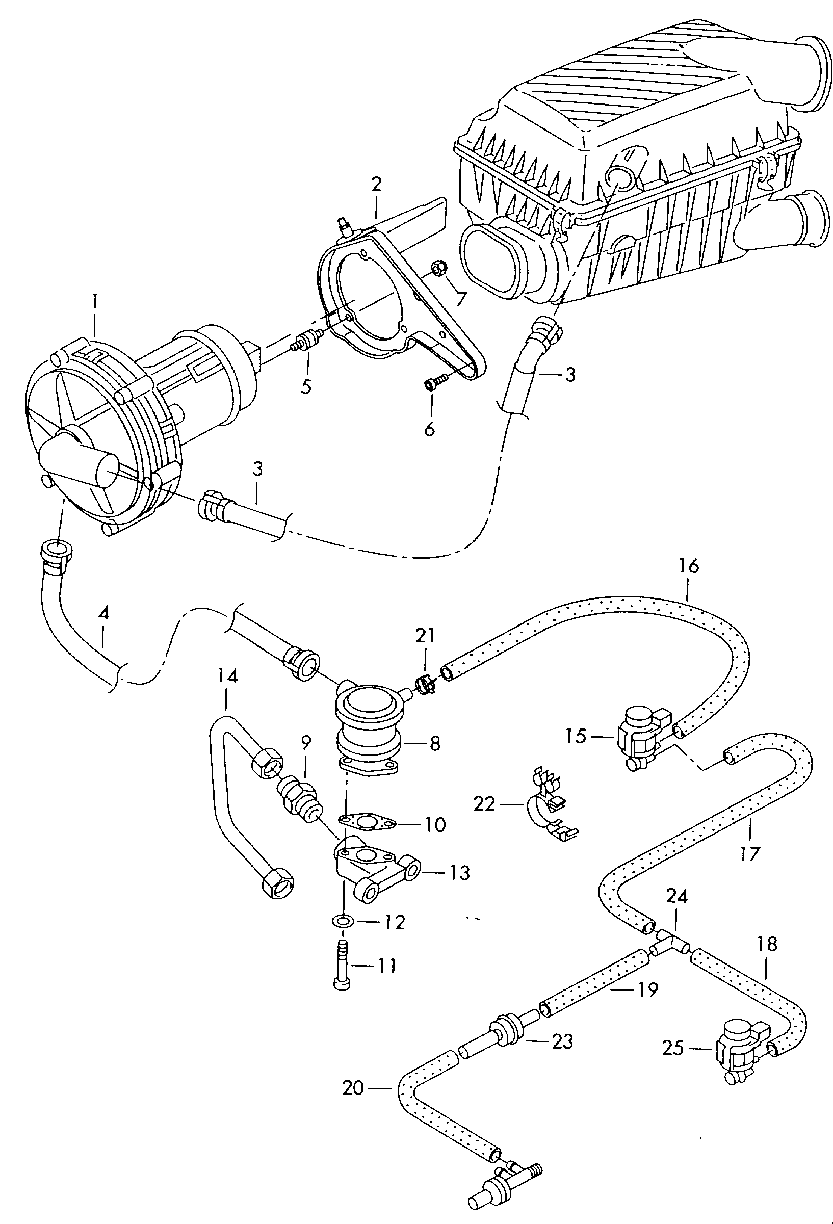 Seat 06A 131 351 F - Venttiili, toisioilma inparts.fi