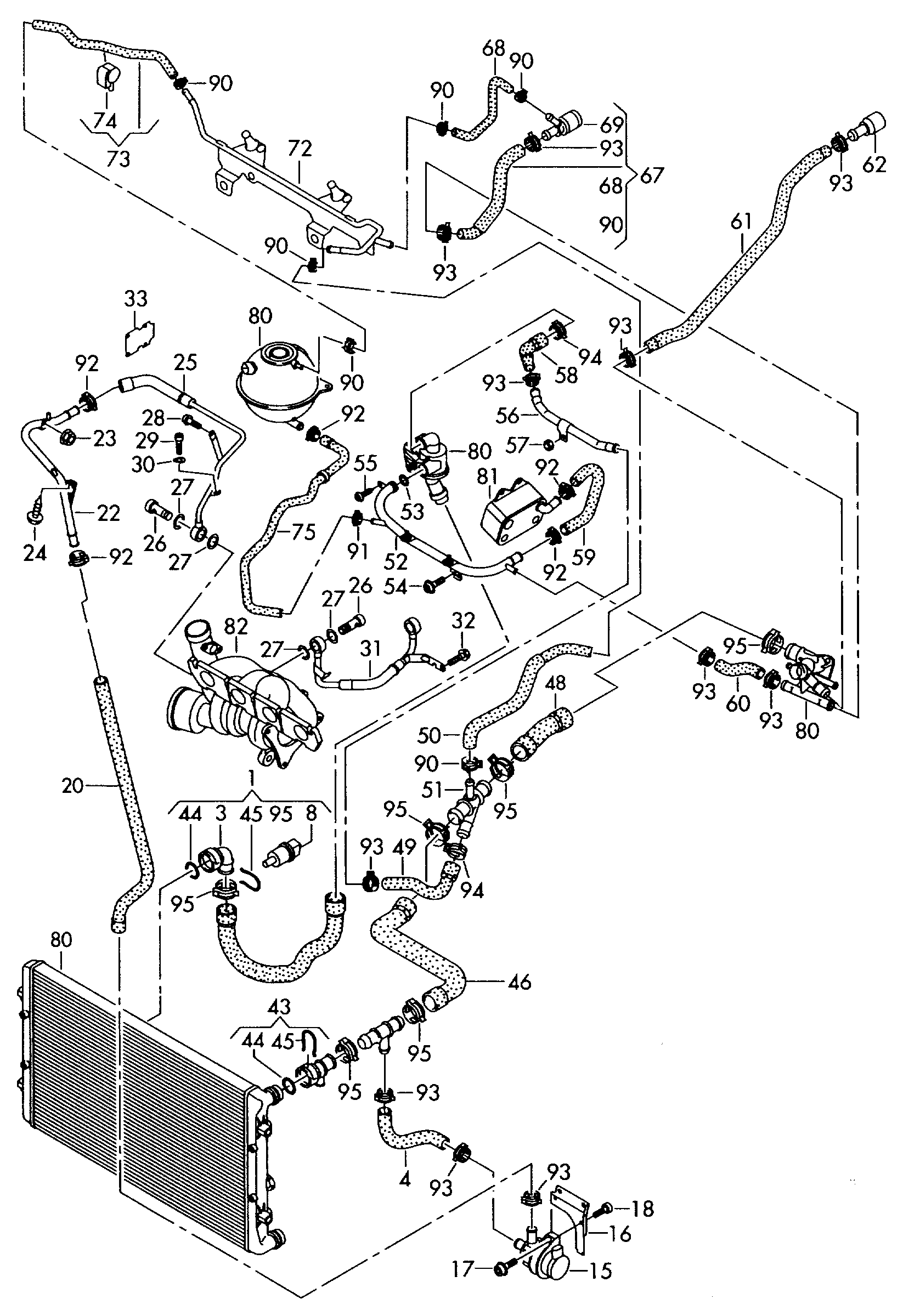 VAG N  906 929 01 - Jäähdytysnesteputki inparts.fi