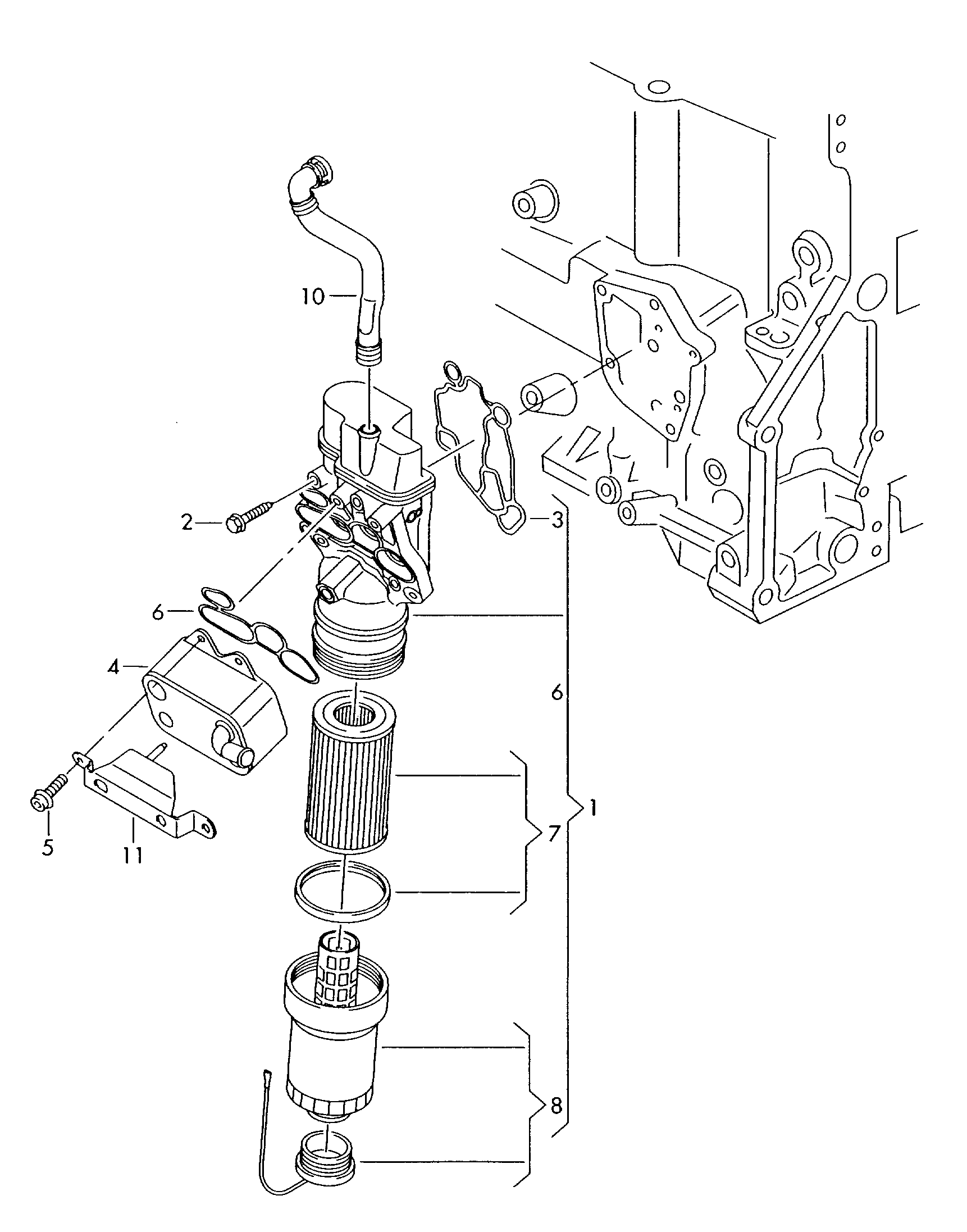 Seat 06F115441 - Tiiviste, öljynsuodatin inparts.fi