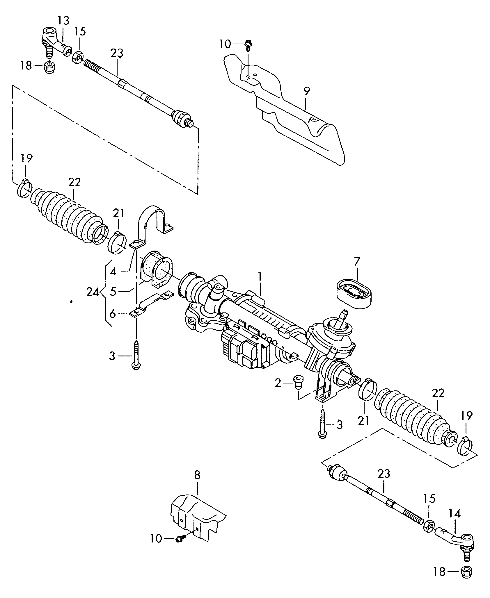 VAG 1K1423055F - Ohjausvaihde inparts.fi