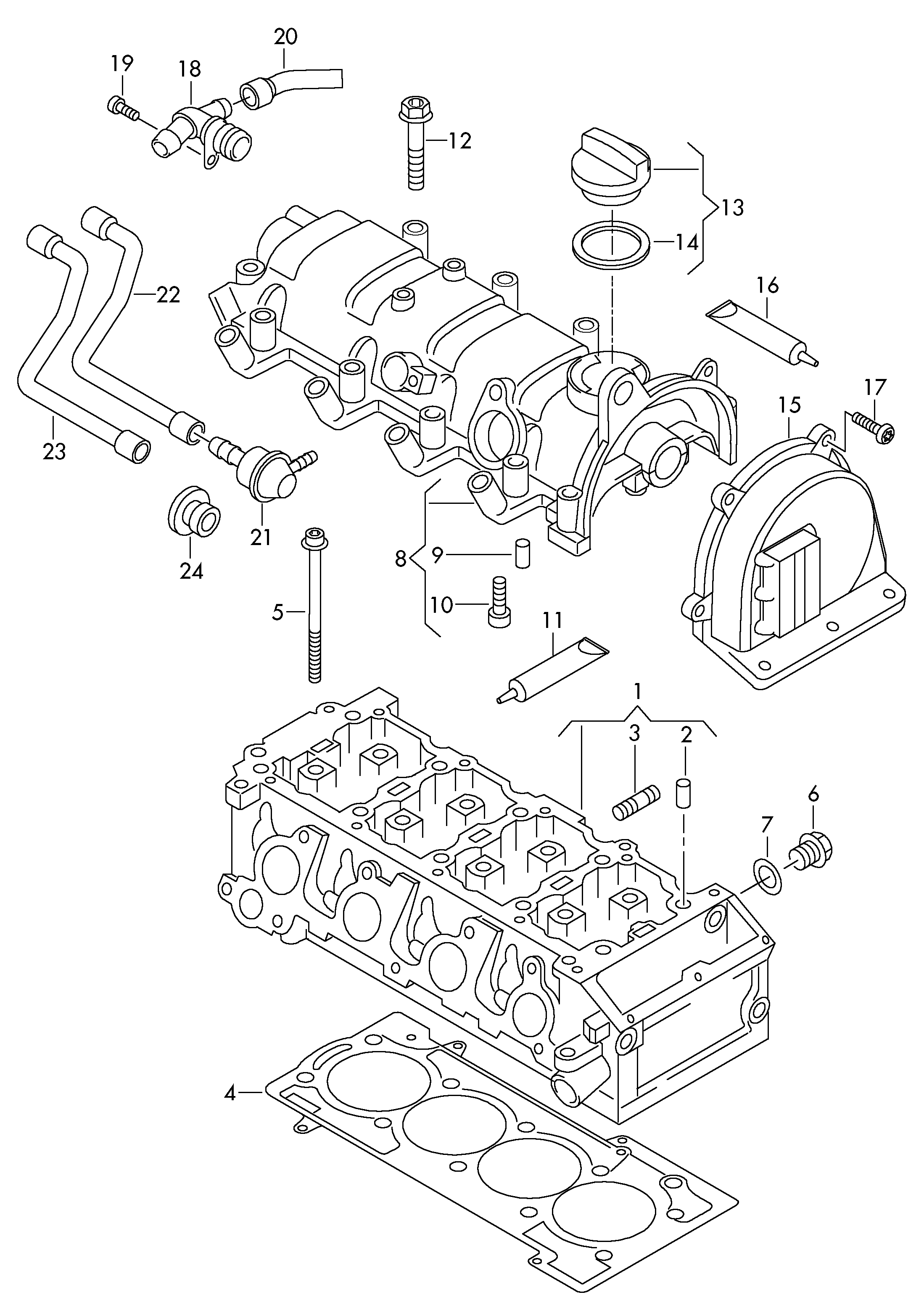 VW 03F 103 473 H - Tiiviste, venttiilikoppa inparts.fi