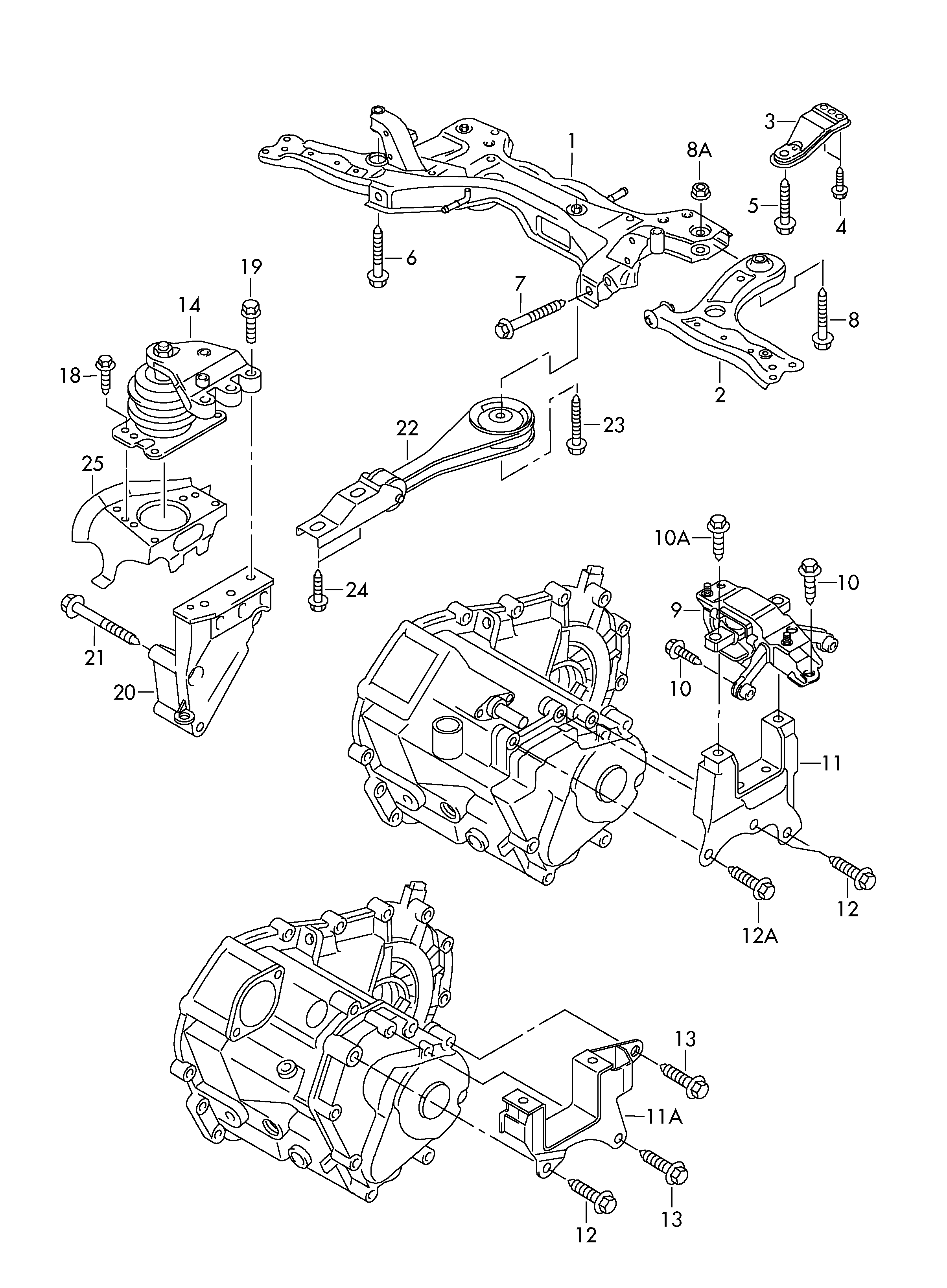 Skoda 6R0199555 - Vaihteiston ripustus inparts.fi