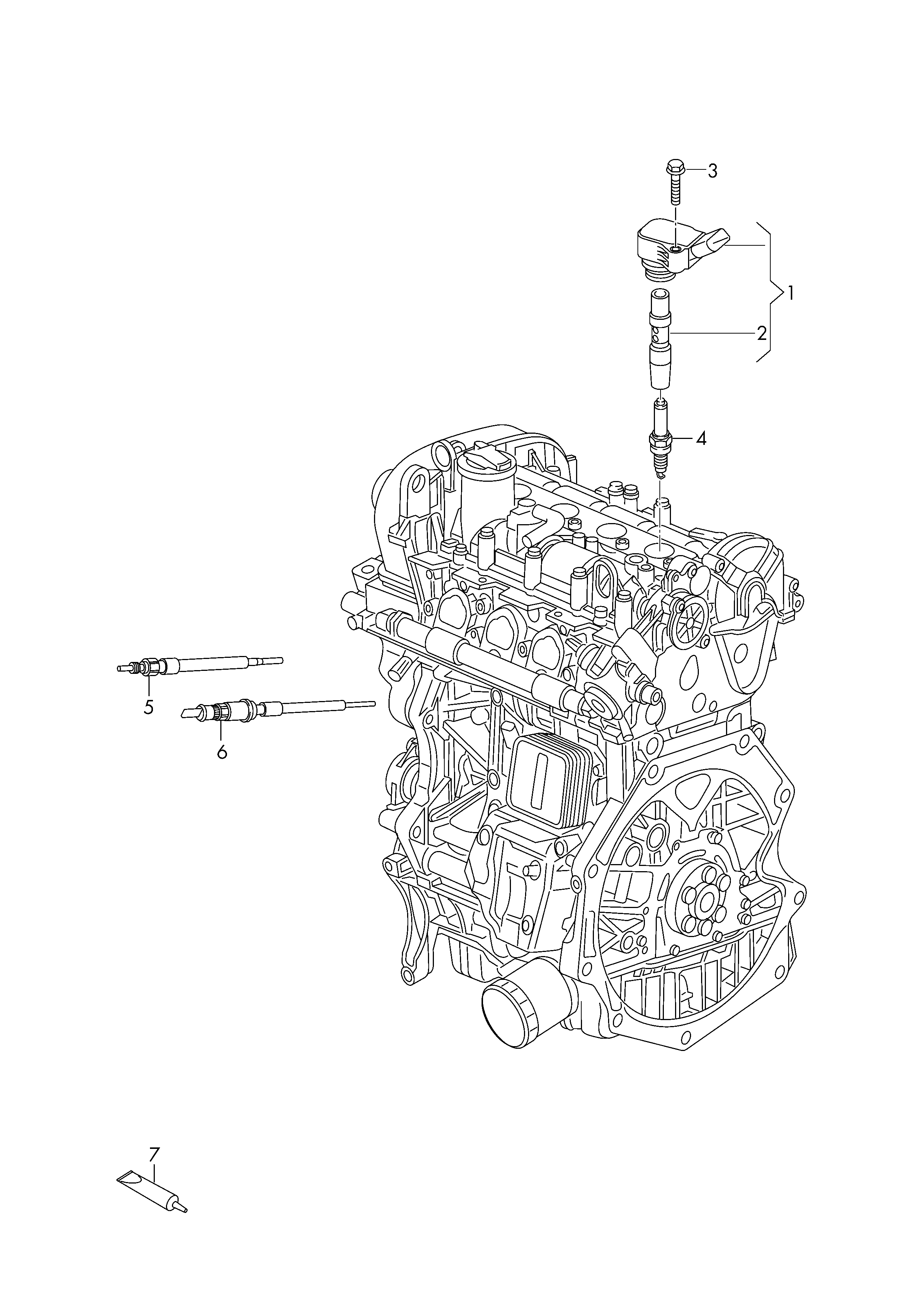 Skoda 04E 905 601 - Sytytystulppa inparts.fi