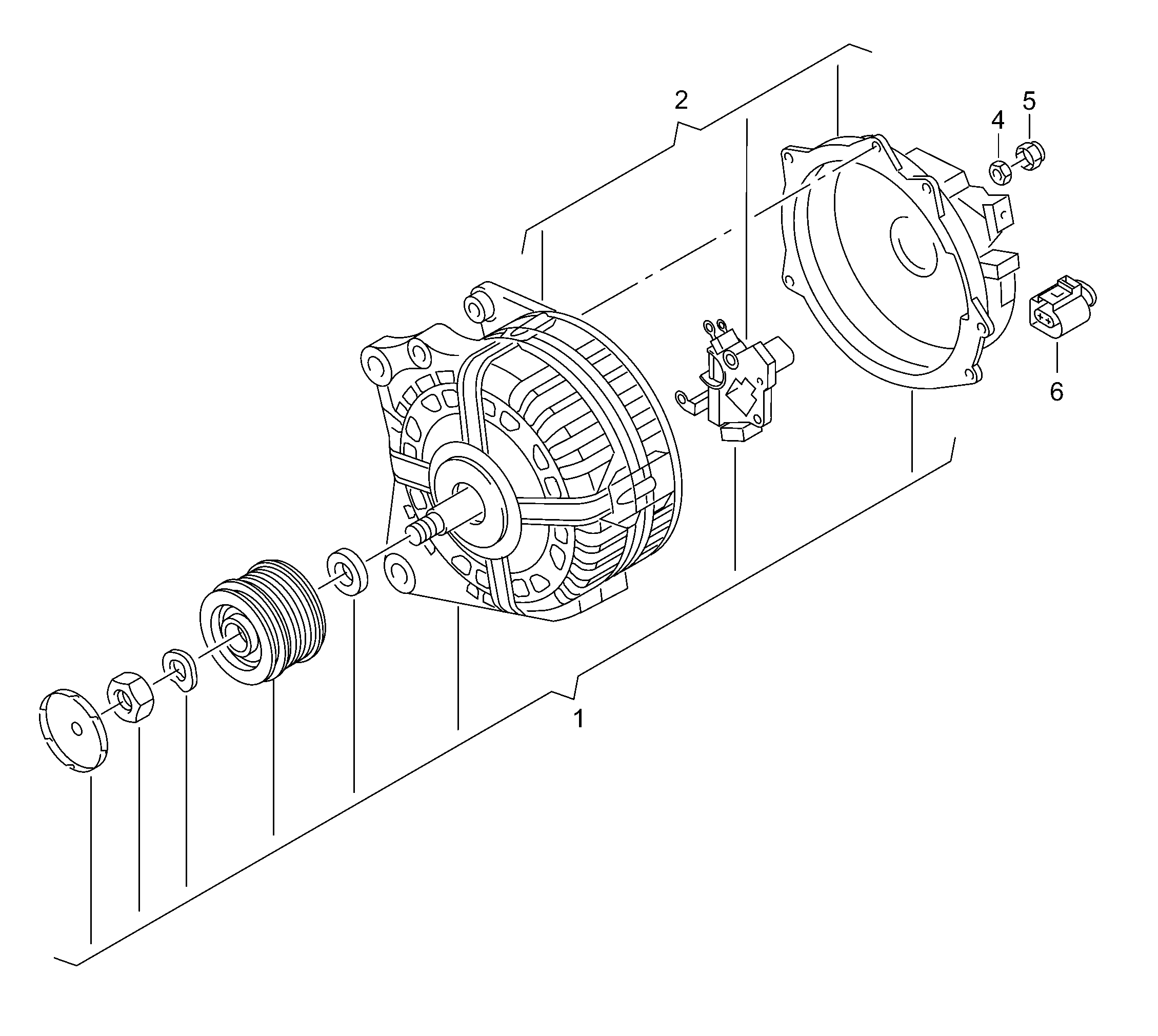 VW 04E903023JX - Laturi inparts.fi