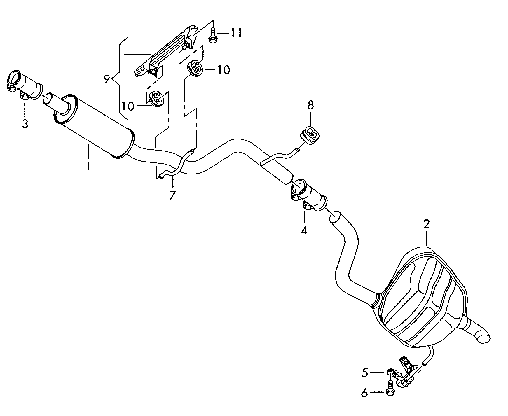 Seat 1K0253141K - Putkenliitin, pakoputkisto inparts.fi