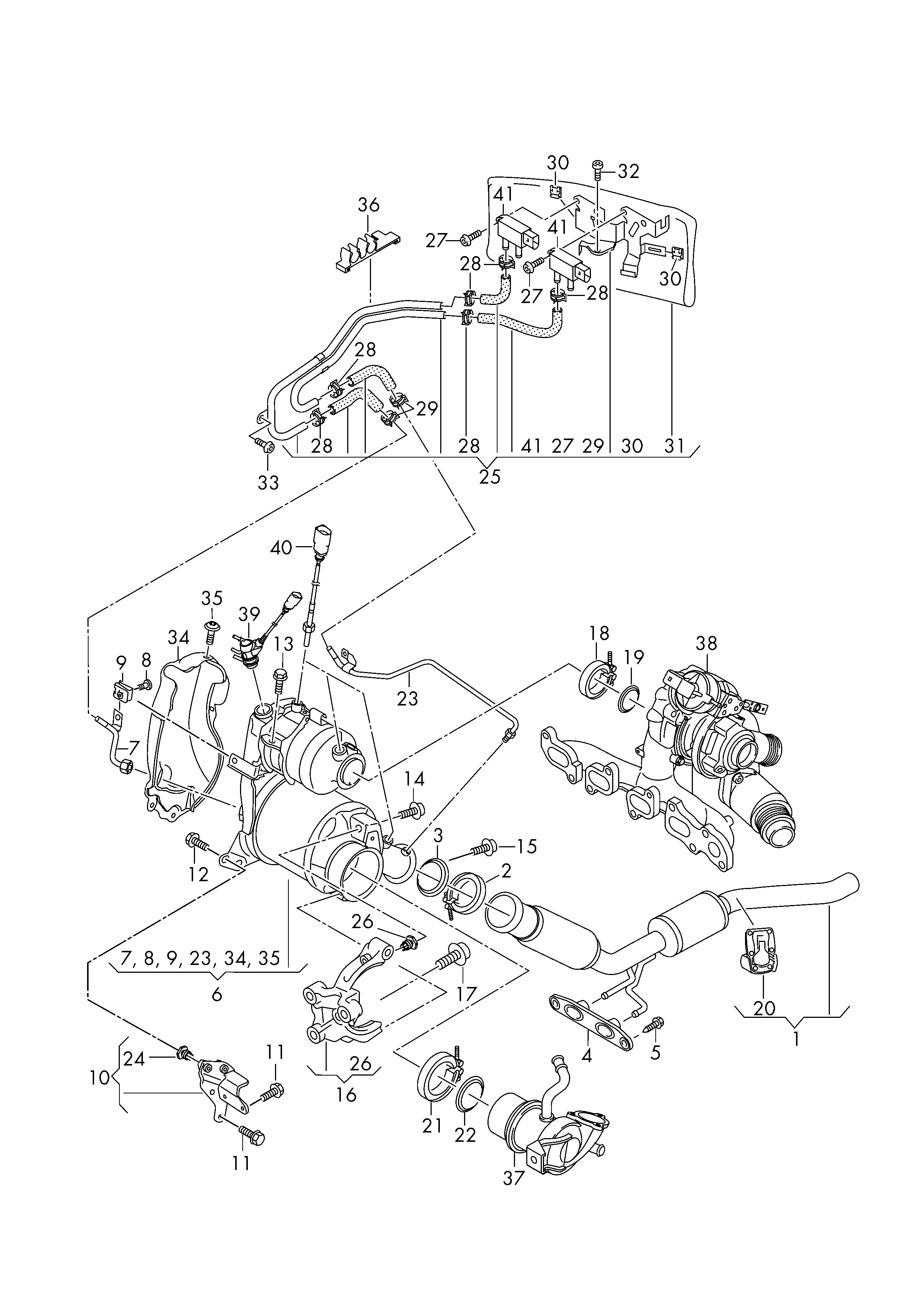 VW 04L 253 725 B - Putkenliitin, pakoputkisto inparts.fi