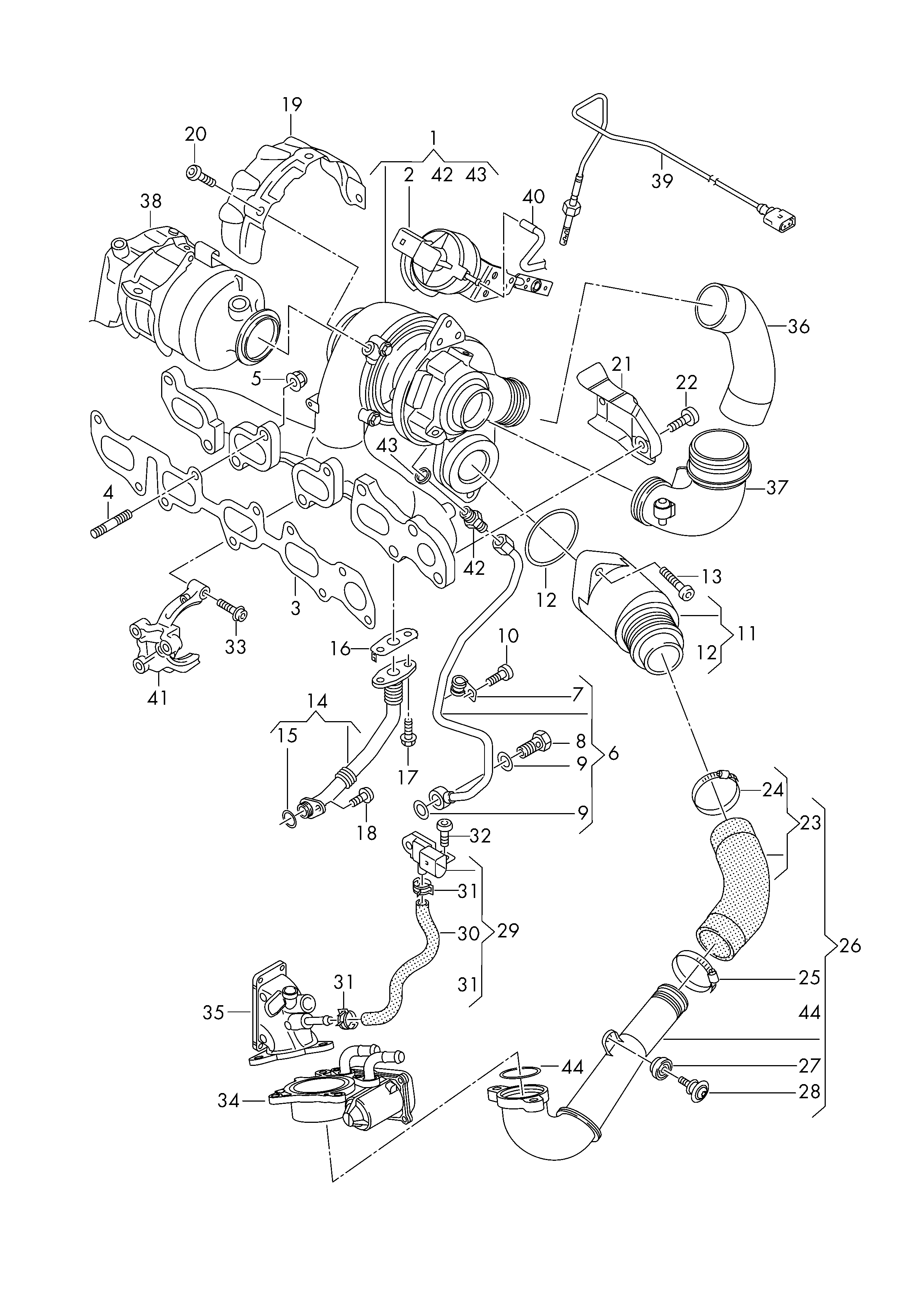 Seat 04L 253 039 B - Tiivistesarja, pakosarja inparts.fi