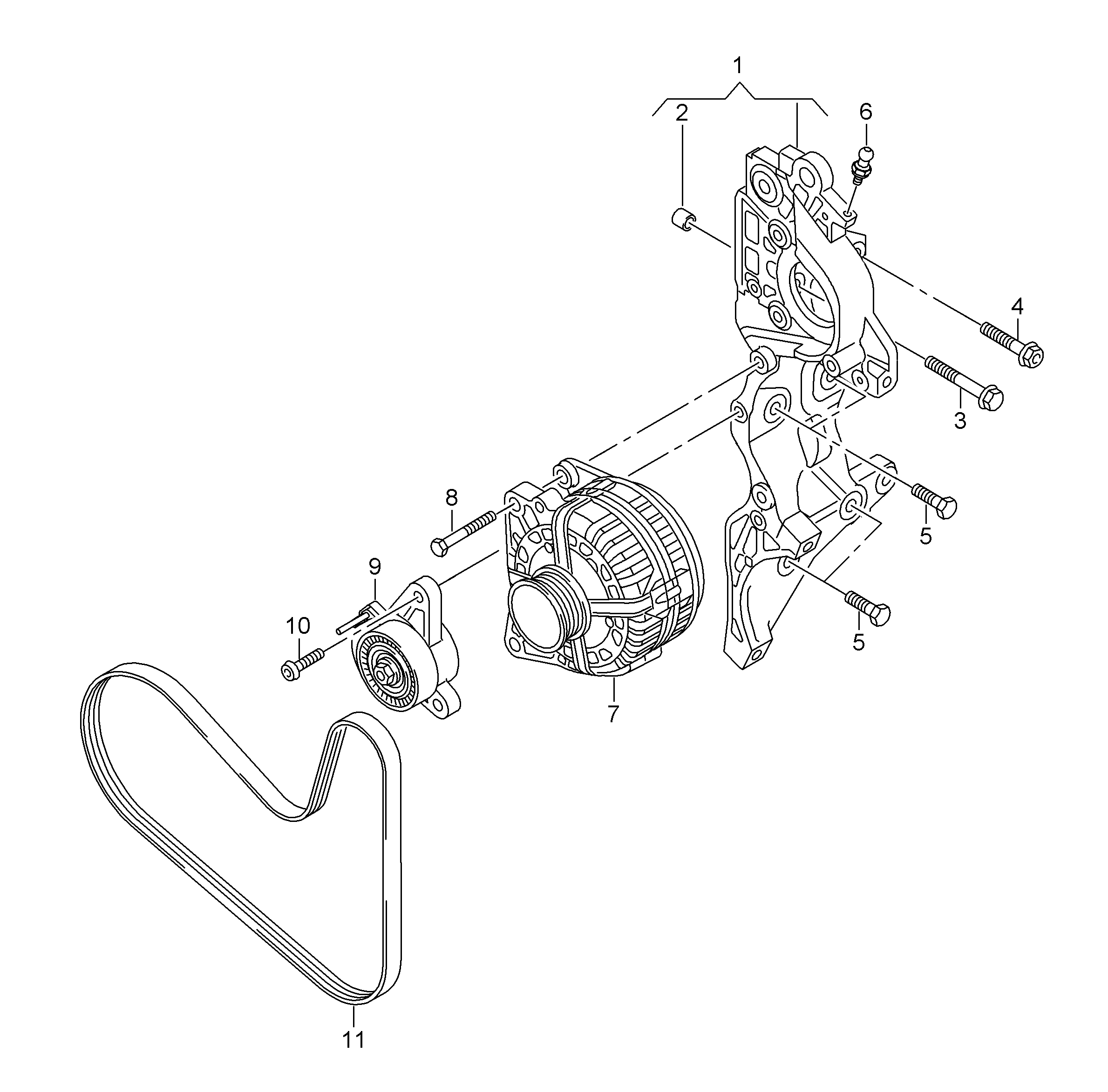 Skoda 04L 903 315 A - Hihnankiristin, moniurahihna inparts.fi