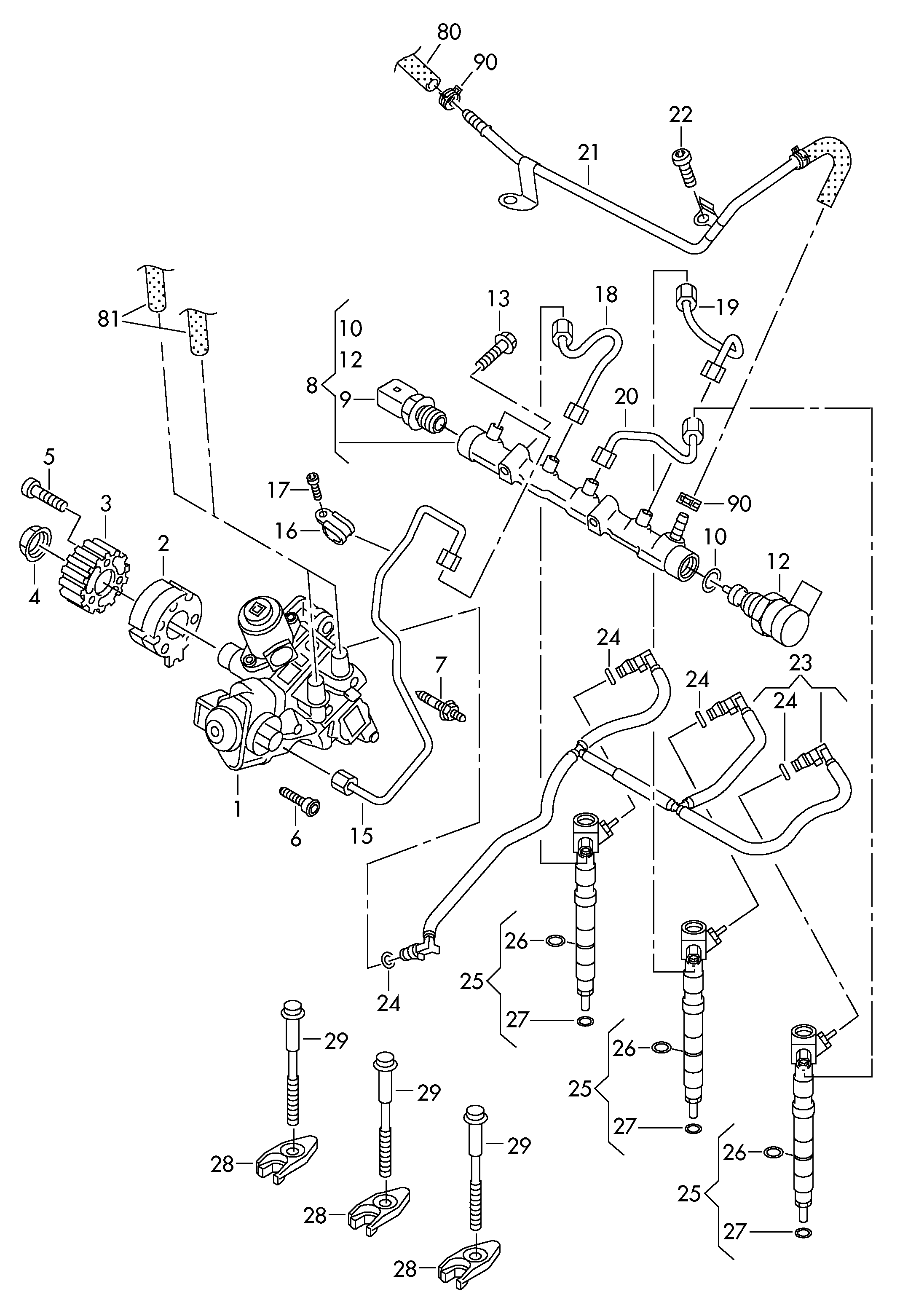 Seat WHT004710 - Ruuvi ruiskutussuutinpidike inparts.fi