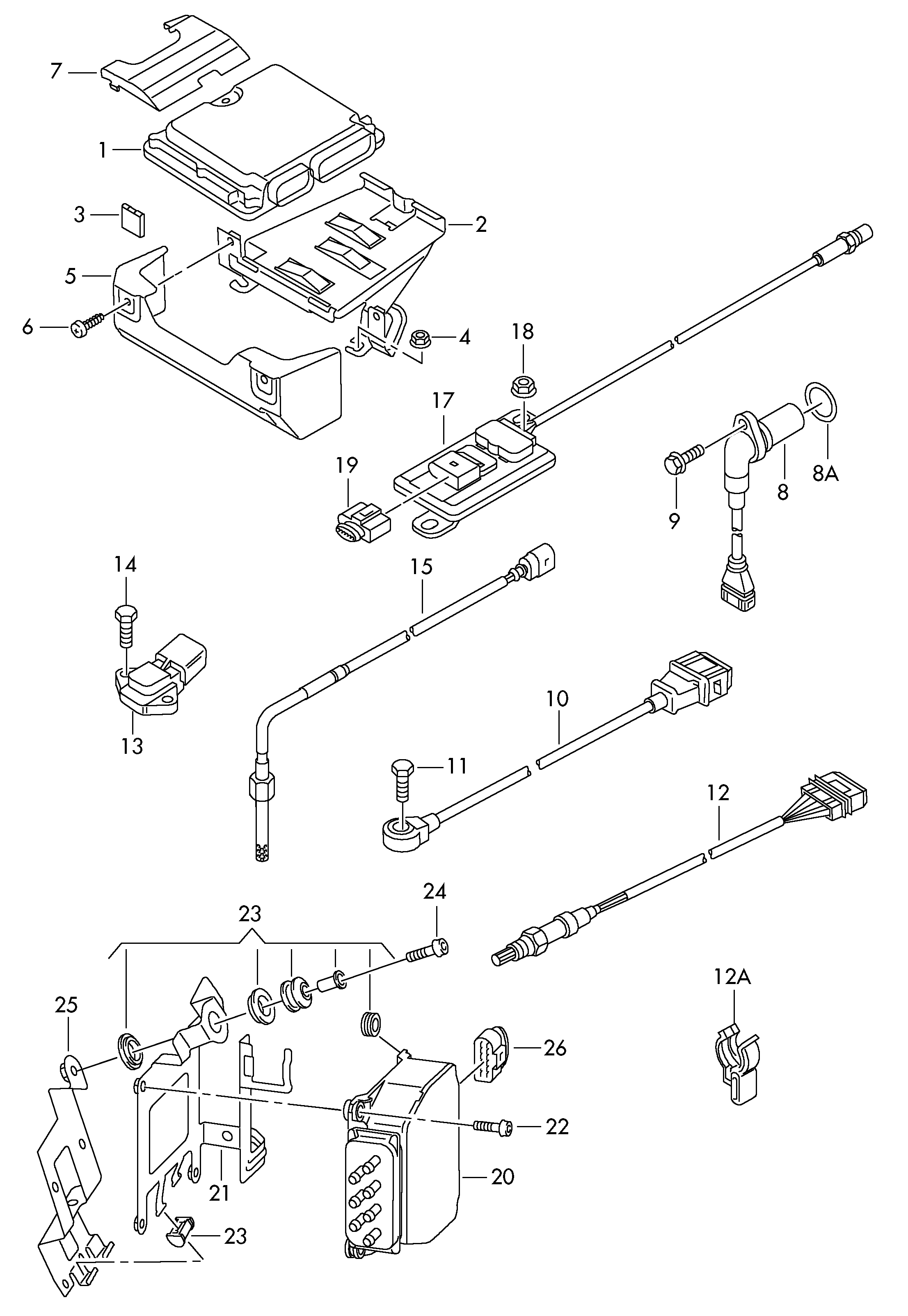 Seat 03G 906 051 D - Tunnistin, imusarjapaine inparts.fi