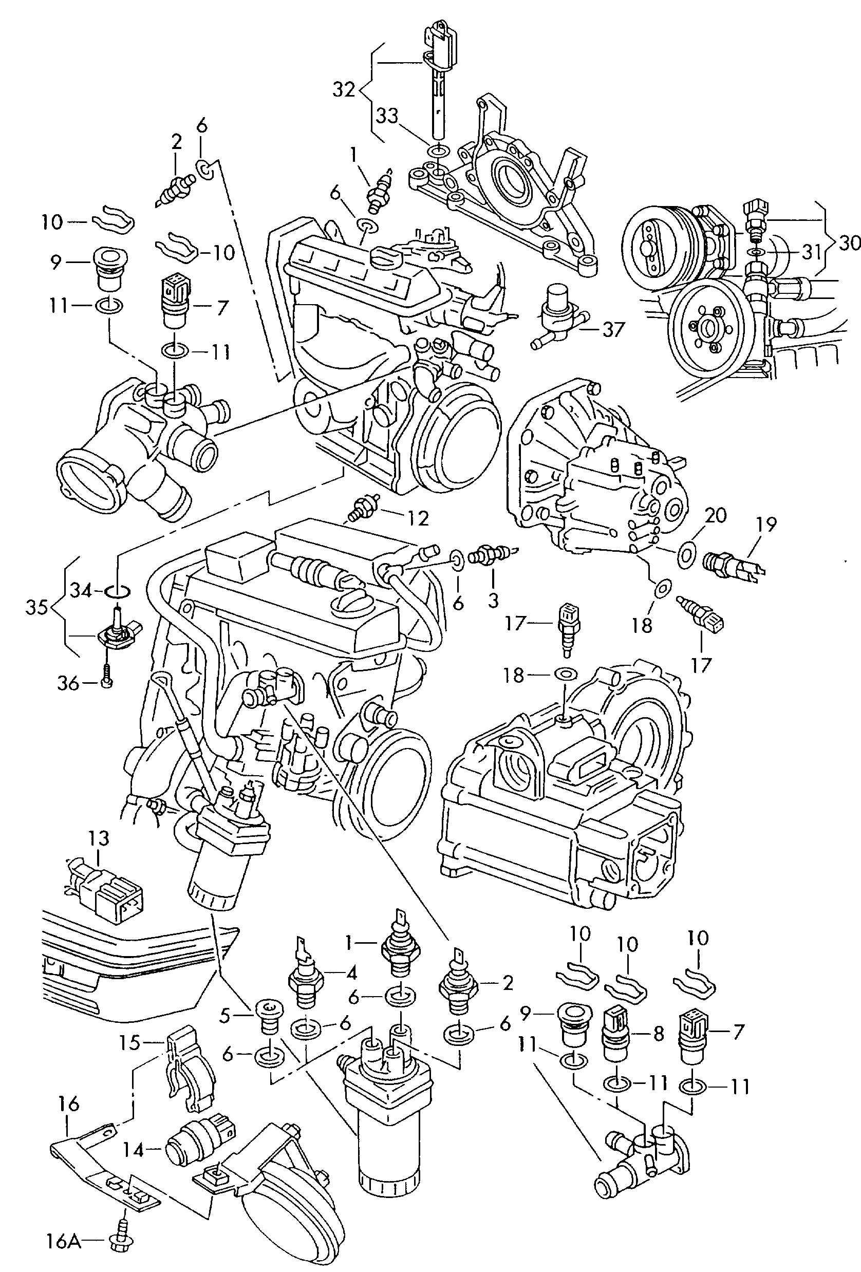 Skoda 03C 919 081 - Tunnistin, öljynpaine inparts.fi