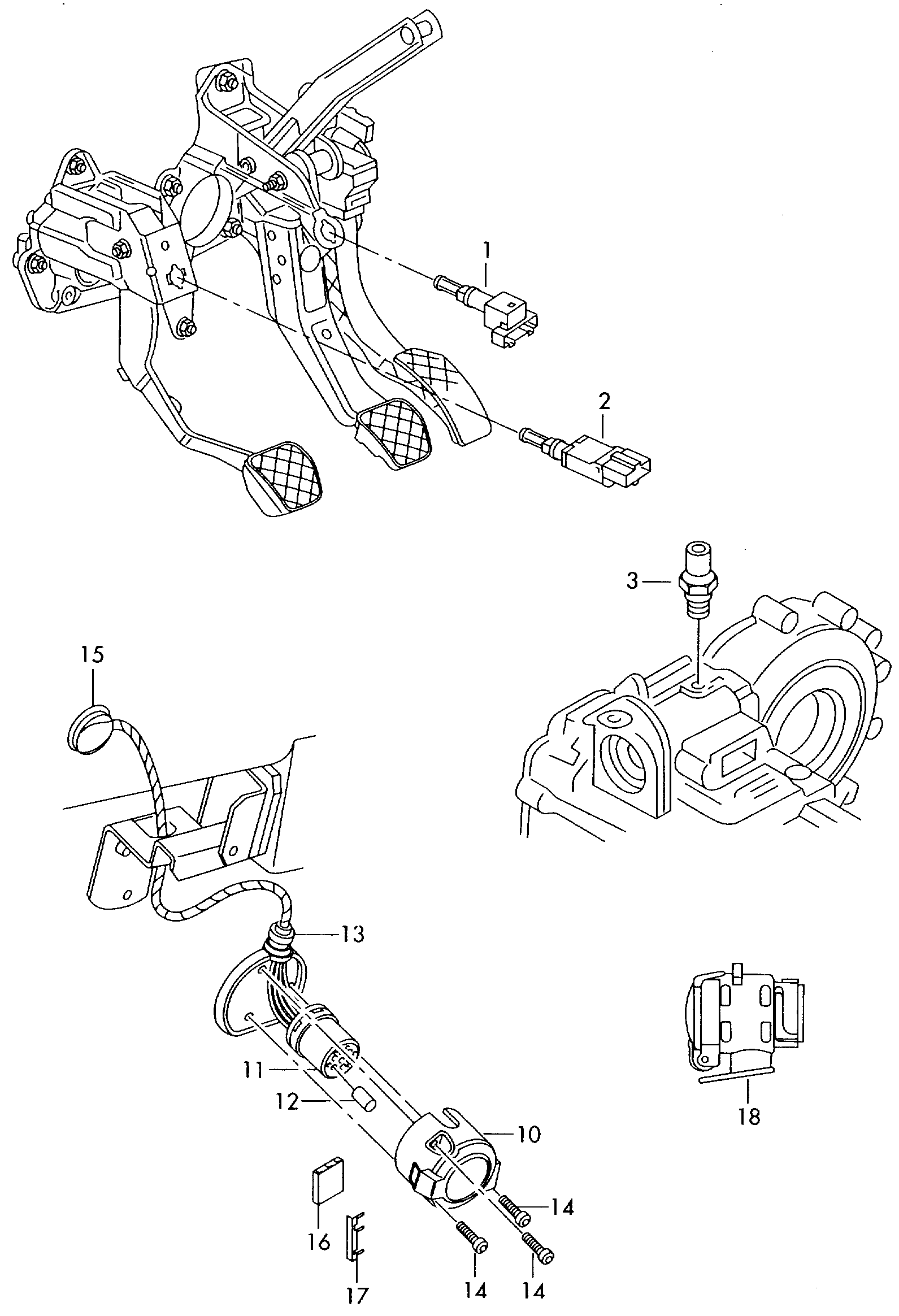 Seat 1K0 945 459 A - Jarruvalokatkaisin inparts.fi