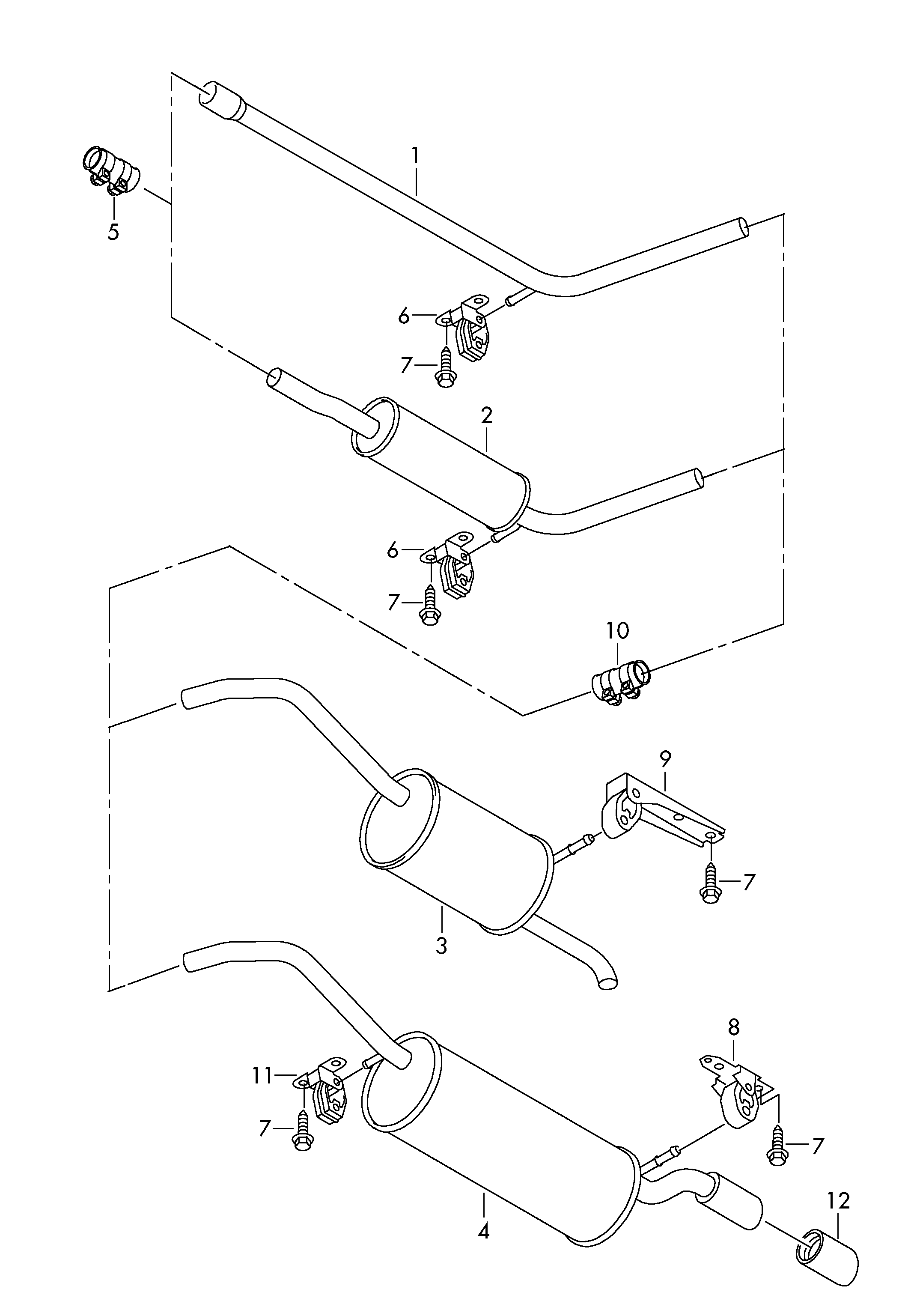 Seat 6RA253609J - Takaäänenvaimentaja inparts.fi