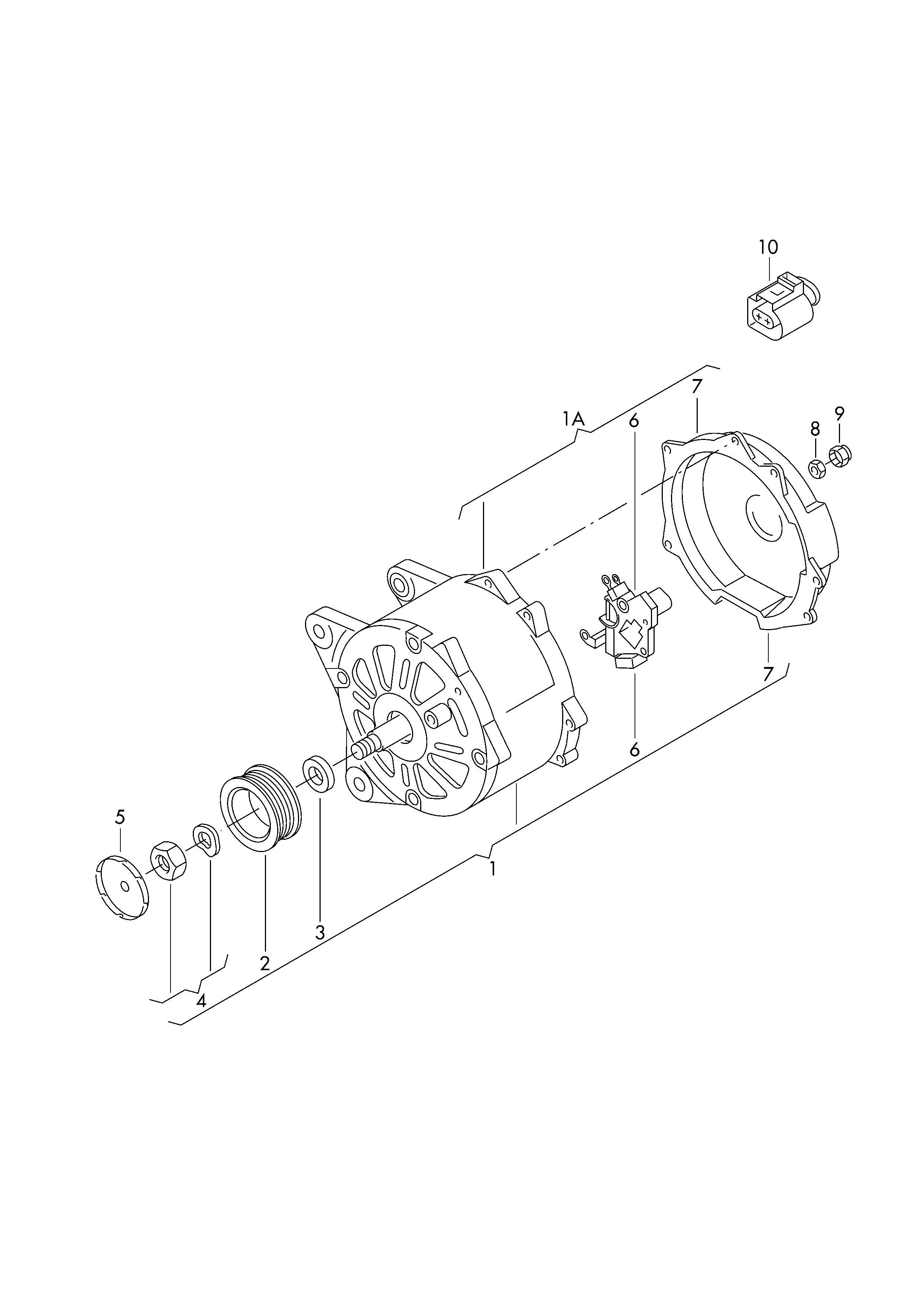 VW 03C 903 119 F - Hihnapyörä, laturi inparts.fi