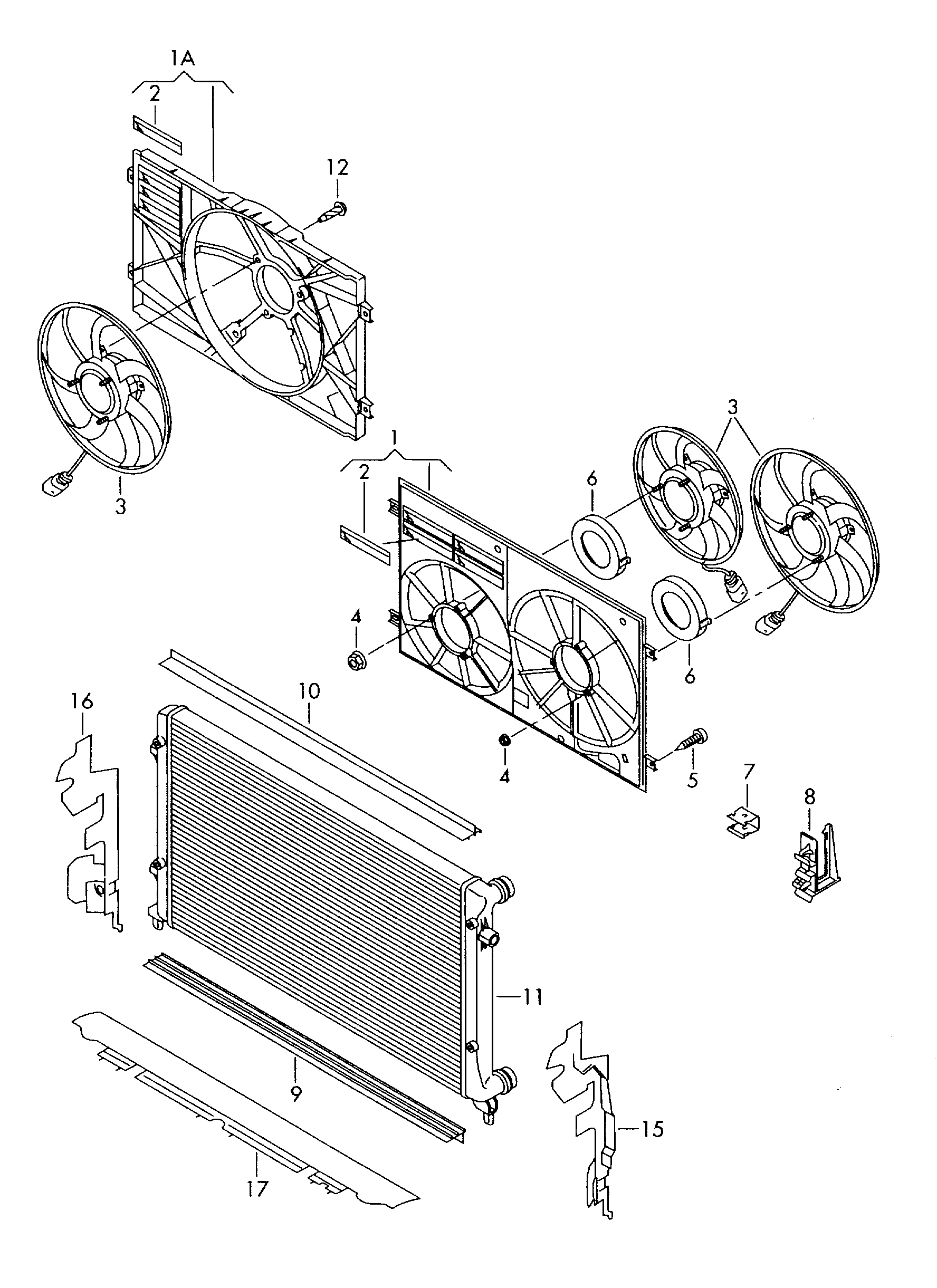 VAG 6R0121207Q - Tuuletin, moottorin jäähdytys inparts.fi