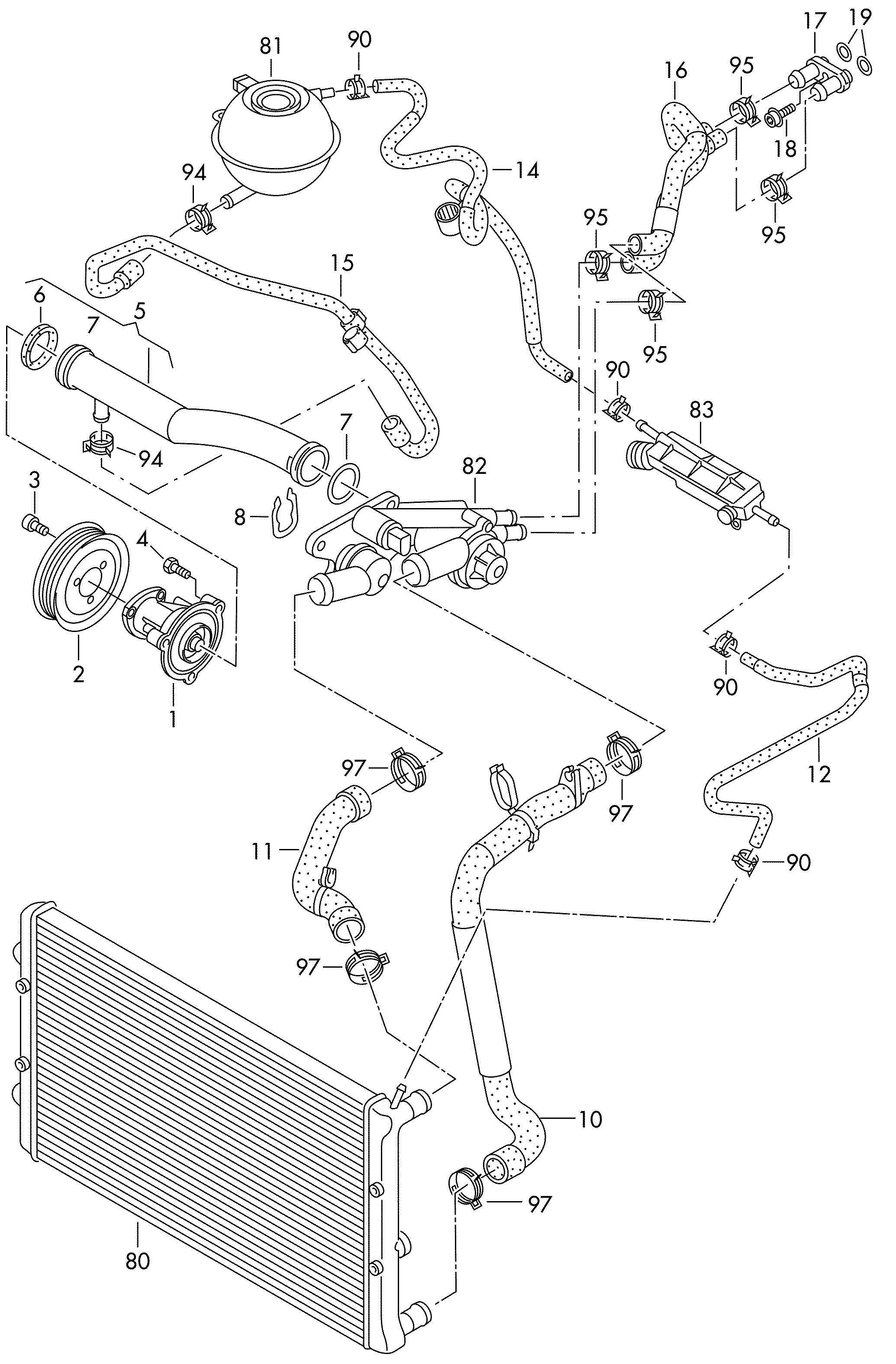 Skoda 03C 121 665 - Jäähdytysnesteputki inparts.fi