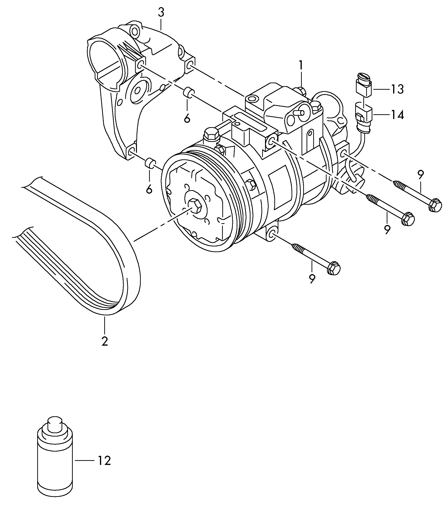 Seat 6R0 820 803 E - Kompressori, ilmastointilaite inparts.fi