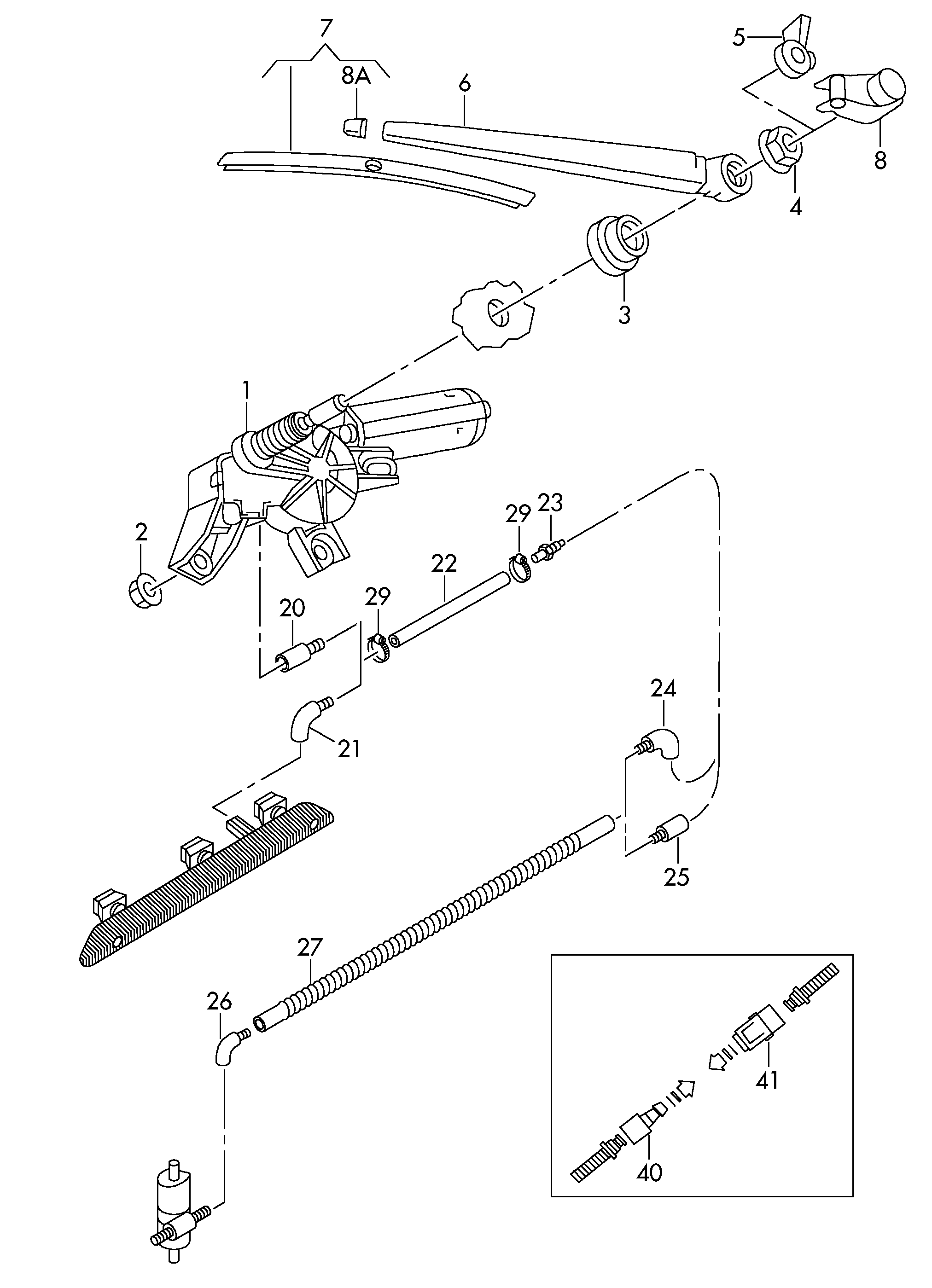 VAG 1Z5 955 711 B - Pyyhkijän moottori inparts.fi