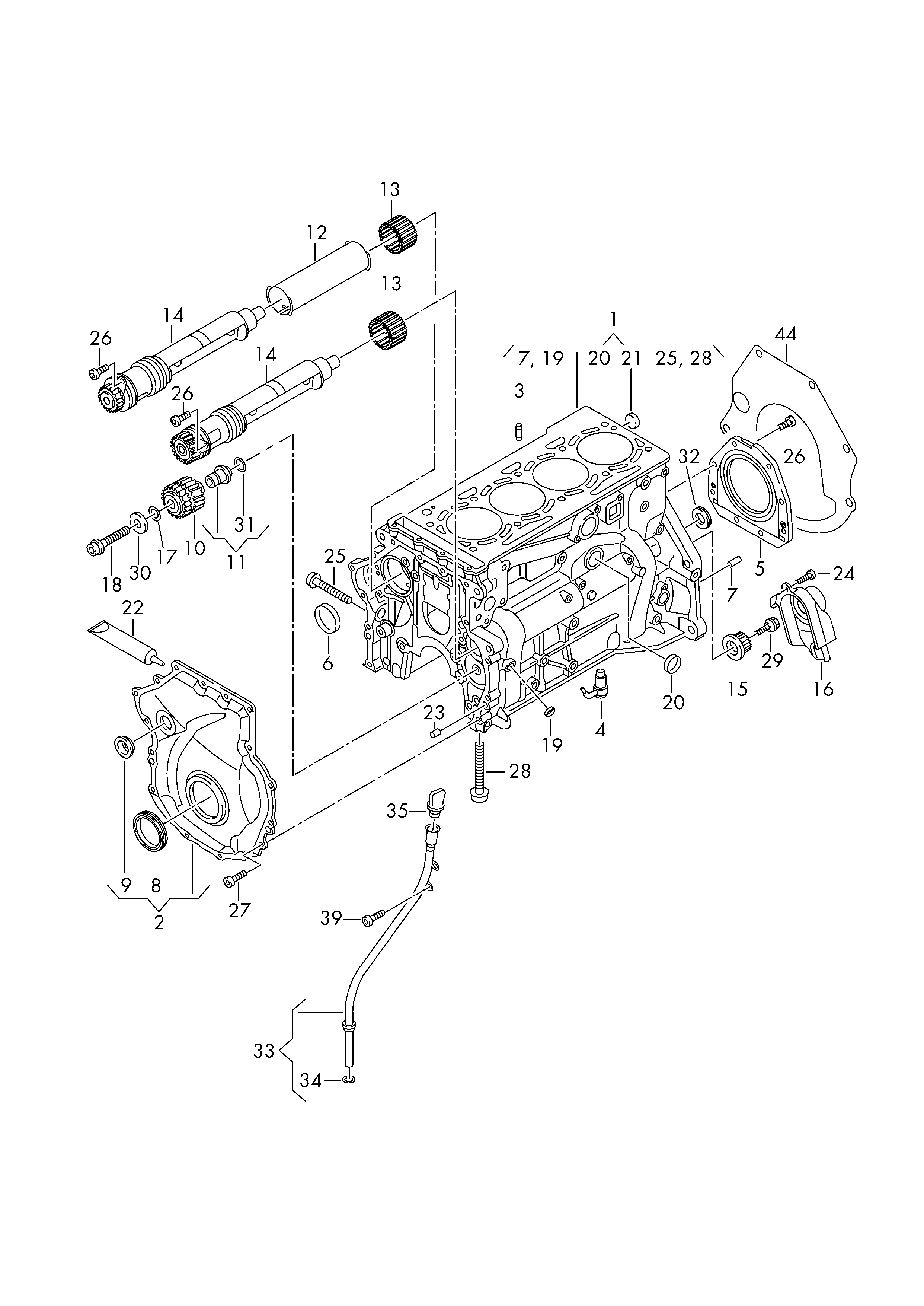 VW 06K 109 210 AE - Pakosarjan kansi inparts.fi