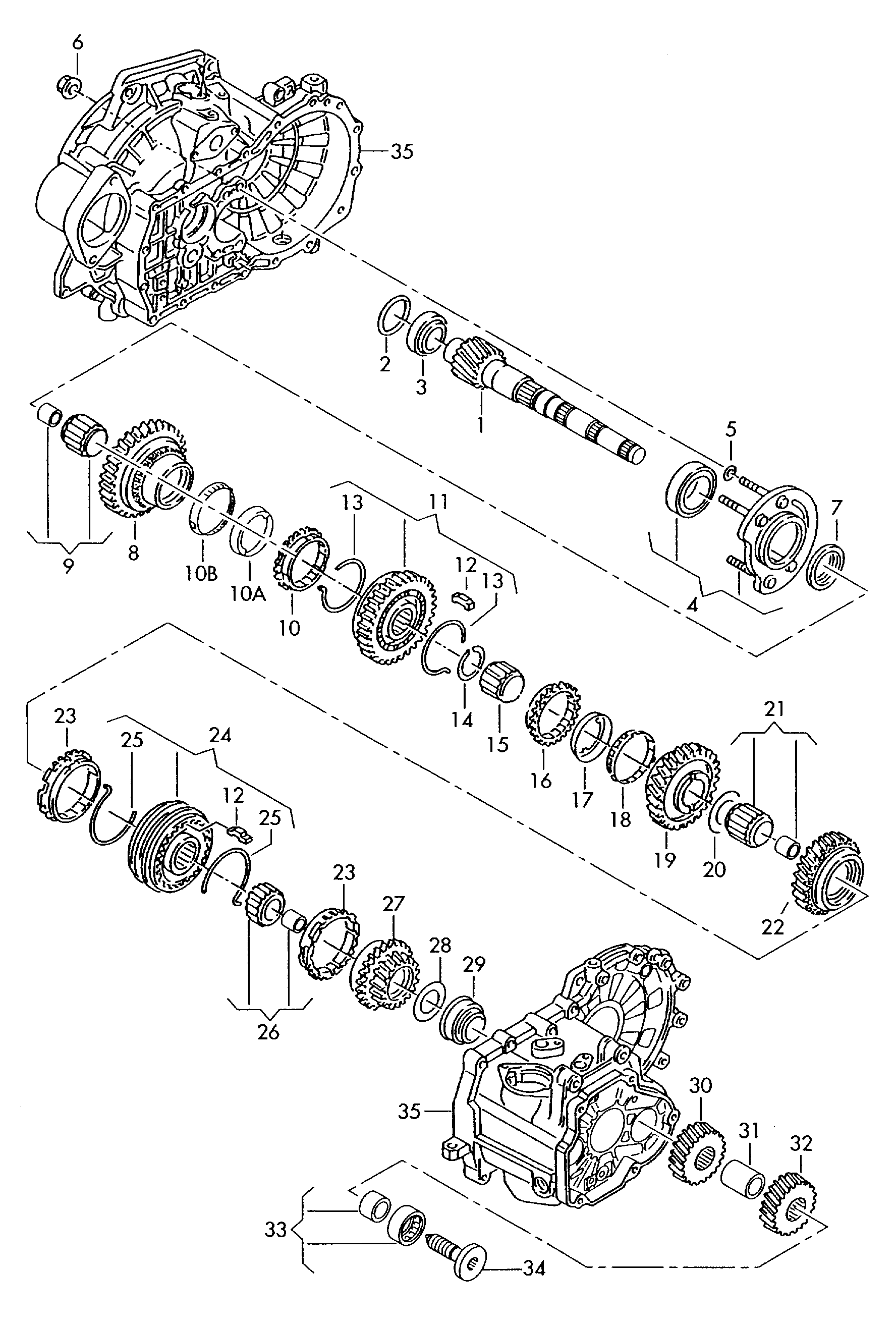 VW 02A 311 375 C - Korjaussarja, man. vaihteisto inparts.fi