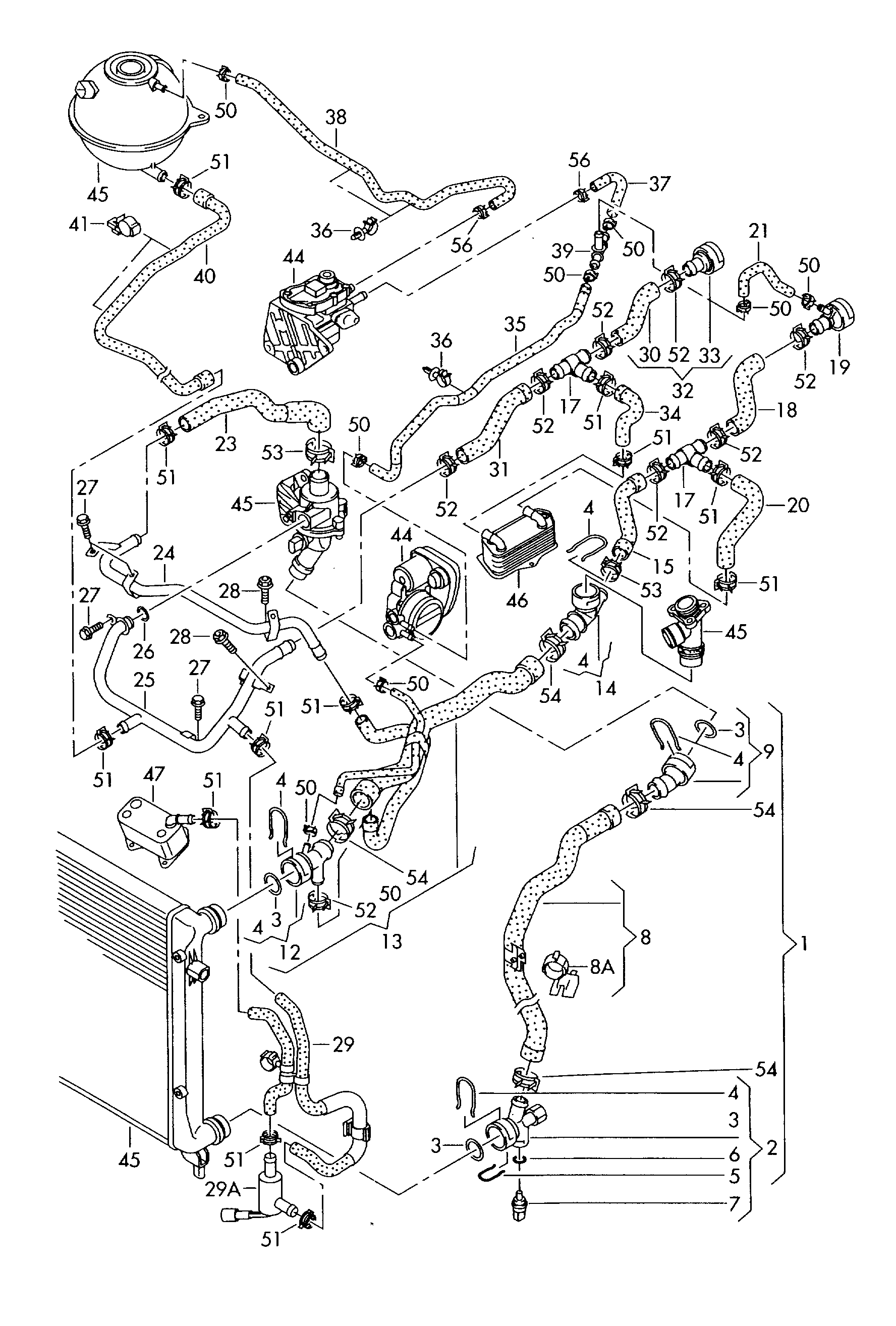 VW 1K0122101BL - Jäähdyttimen letku inparts.fi