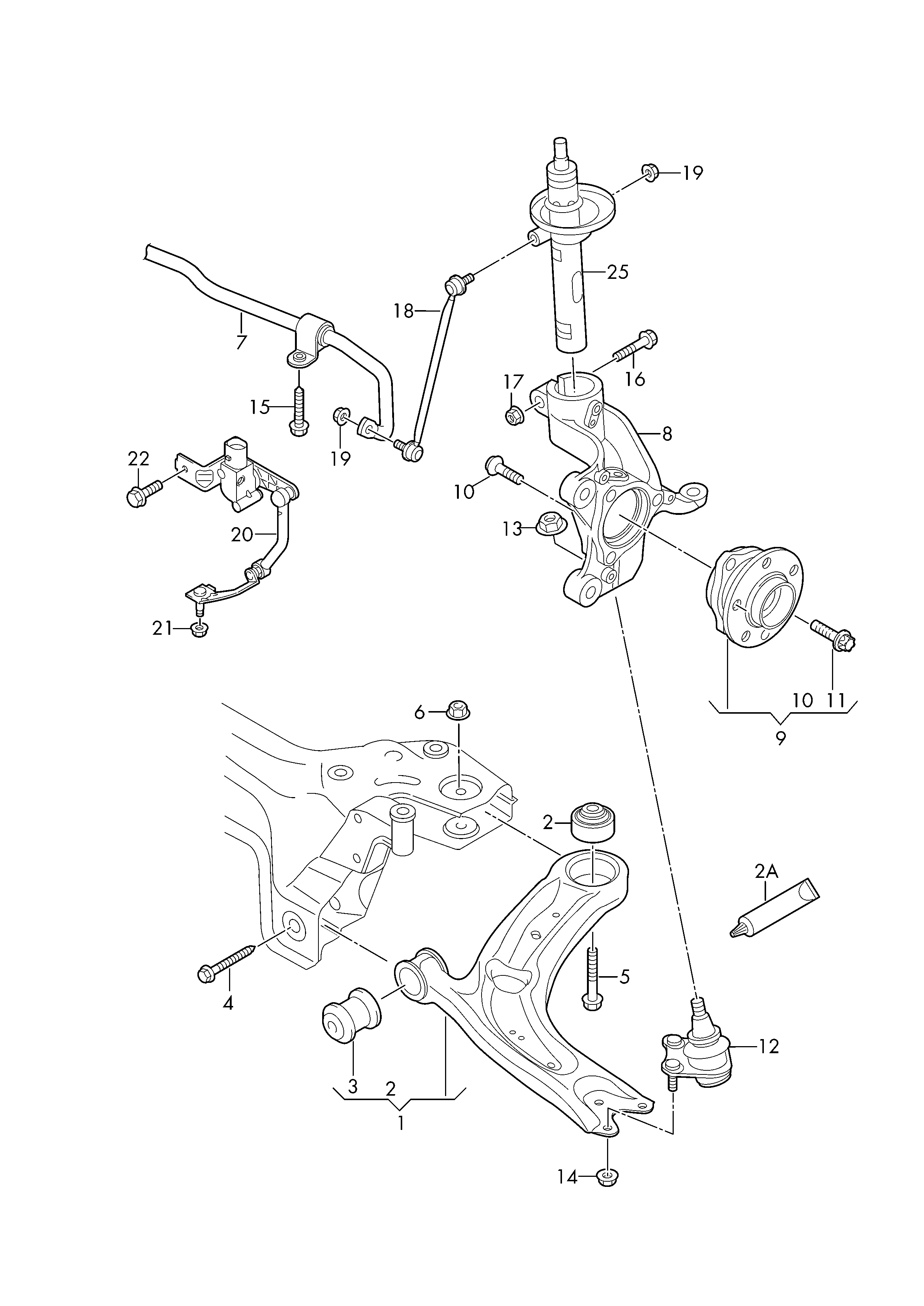 Skoda 8V0498625A - Pyöränlaakerisarja inparts.fi