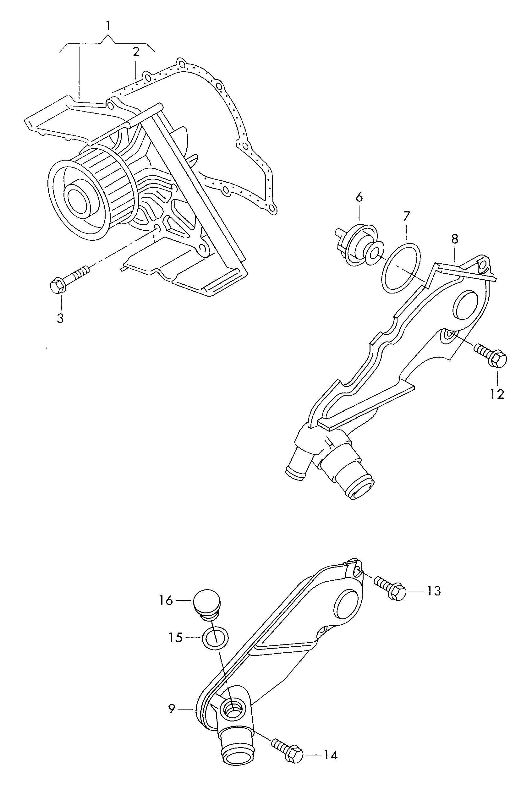 Skoda 06C 121 043 - Tiiviste, vesipumppu inparts.fi