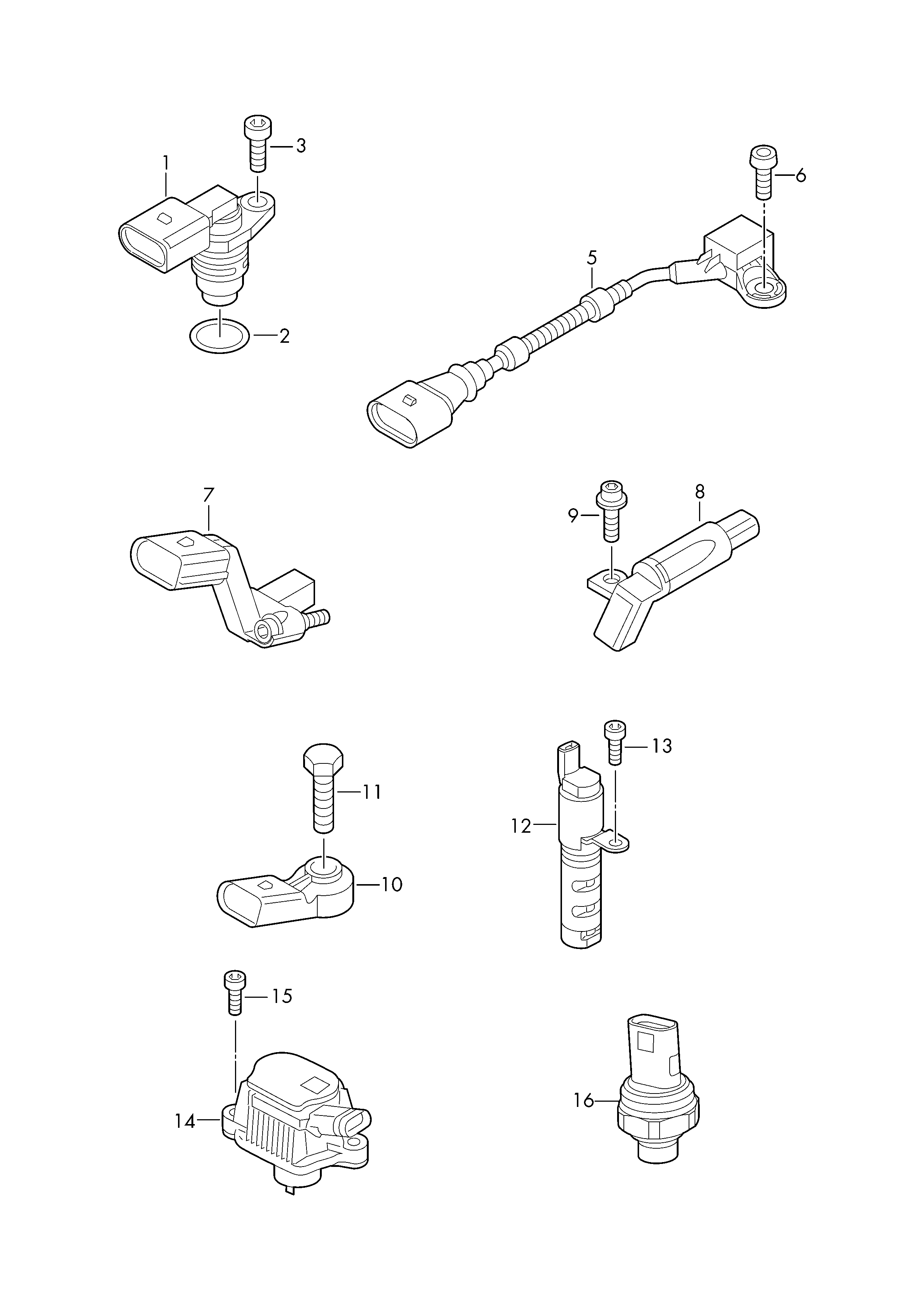 Seat 04C 907 601F - Tunnistin, nokka-akselin ajoitus inparts.fi