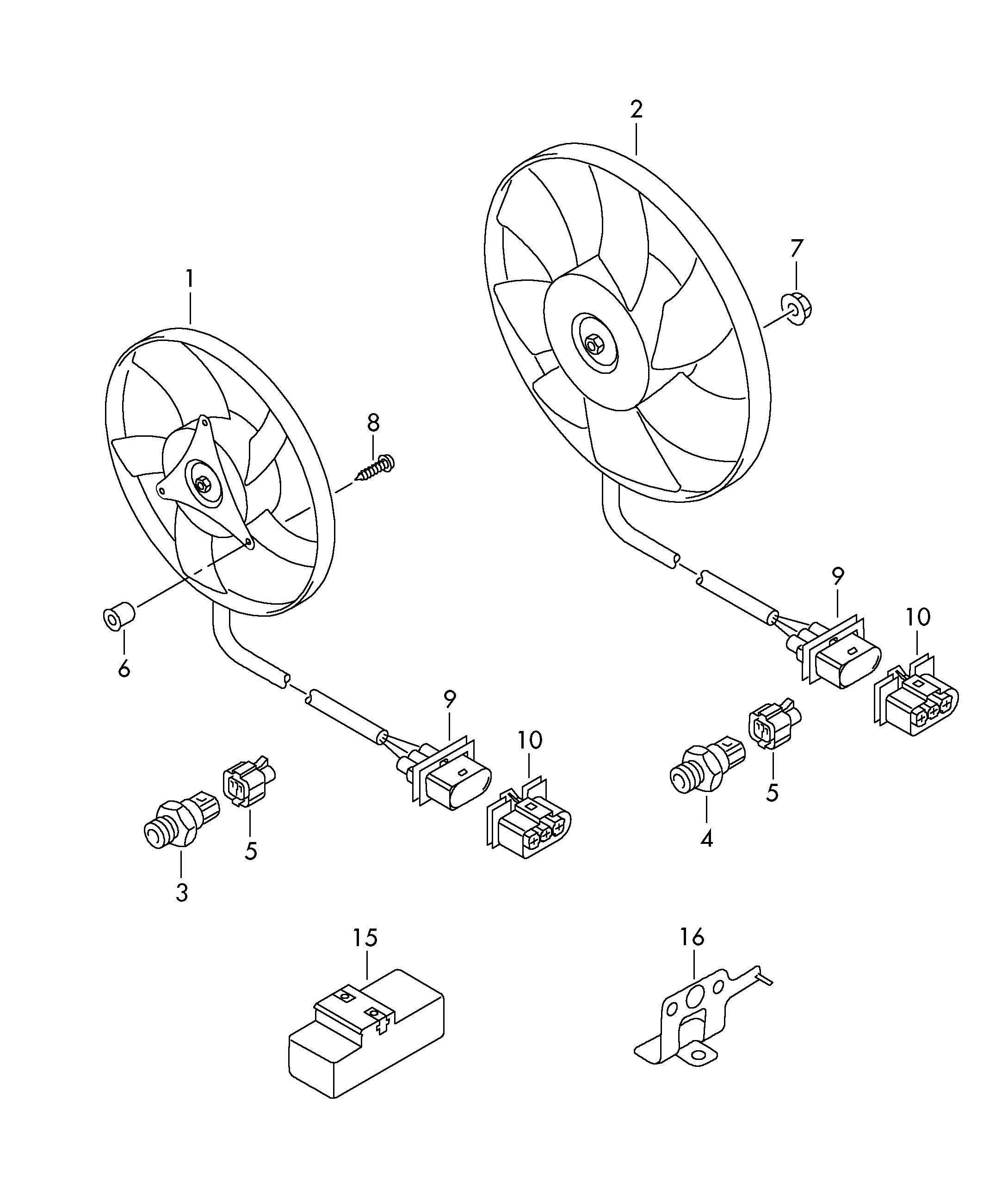 Seat 6R0959455E - Tuuletin, moottorin jäähdytys inparts.fi