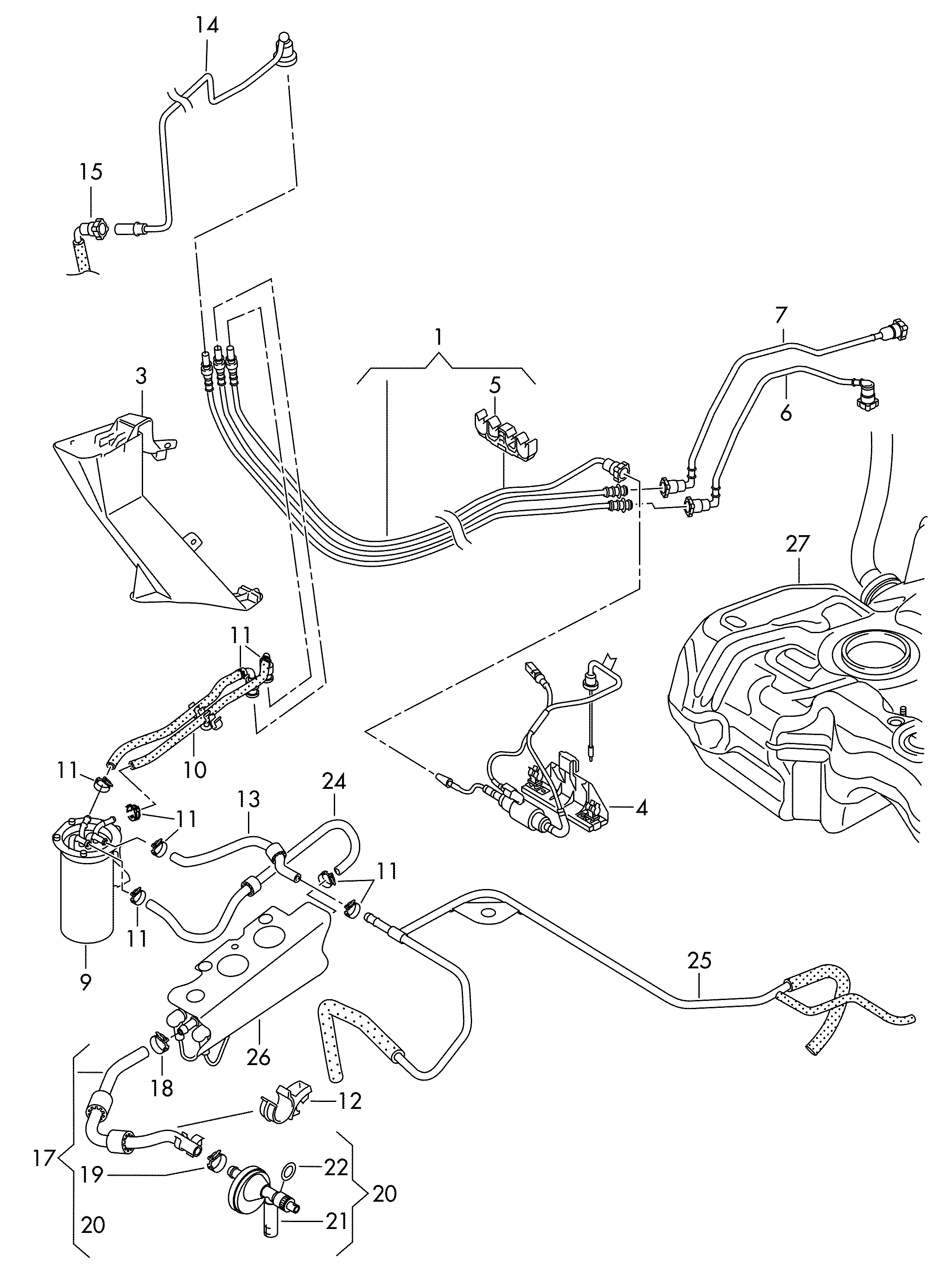 VW 03L 919 824 C - Tunnistin, polttoaine lämpötila inparts.fi