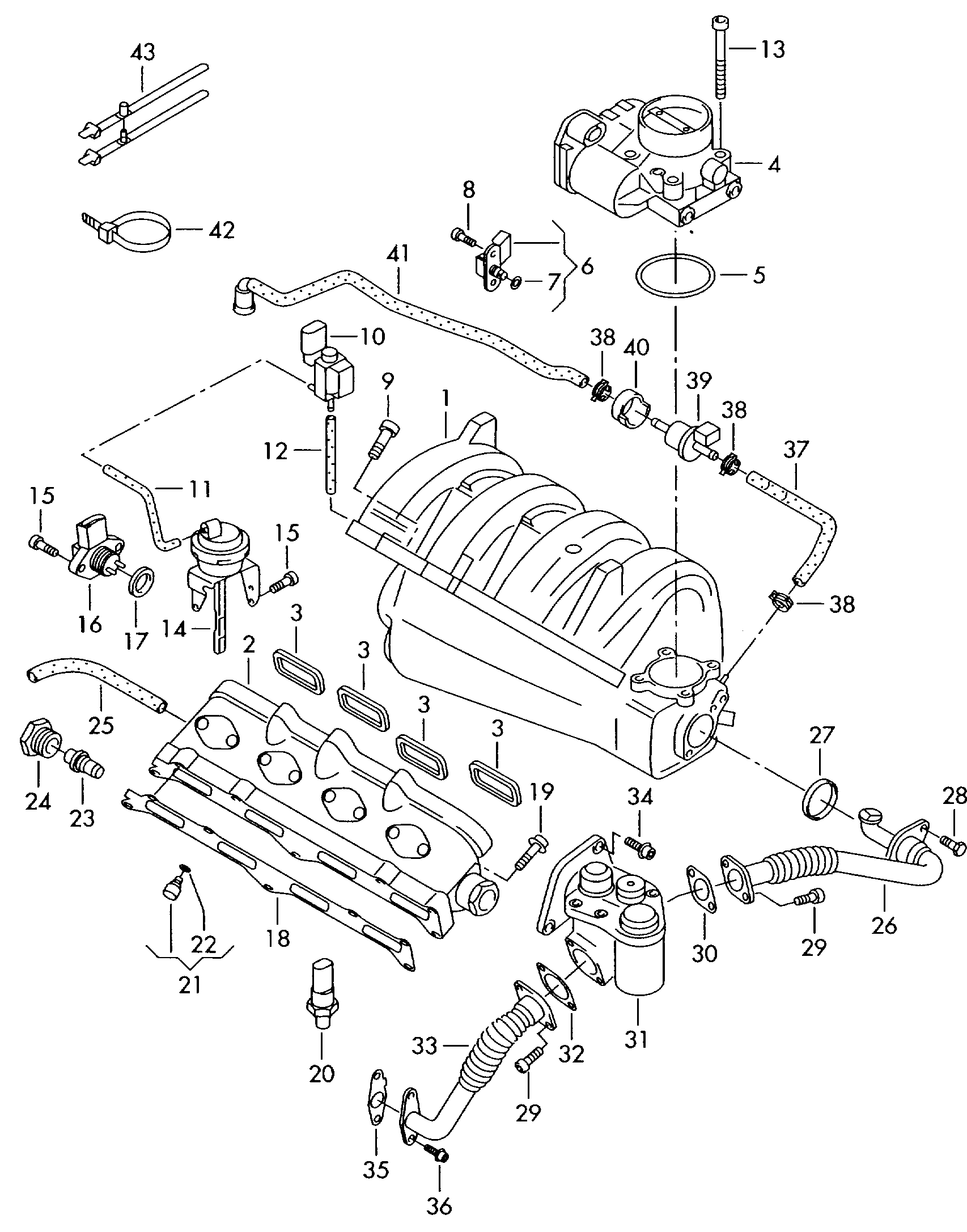 VW 03C 907 386 D - Sensori, imuputken läppä inparts.fi