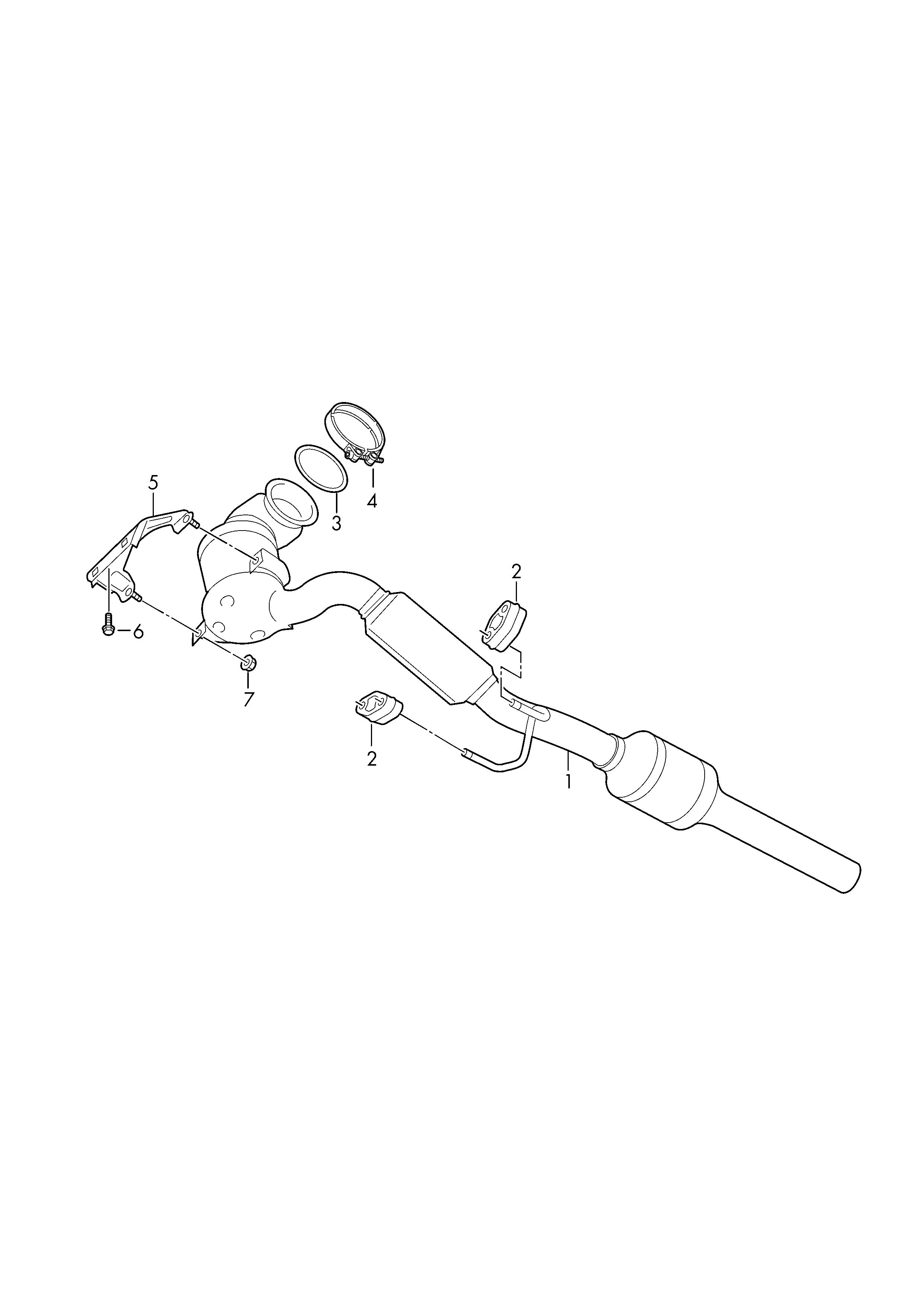 Skoda 5C0253115A - Tiivisterengas, pakoputki inparts.fi